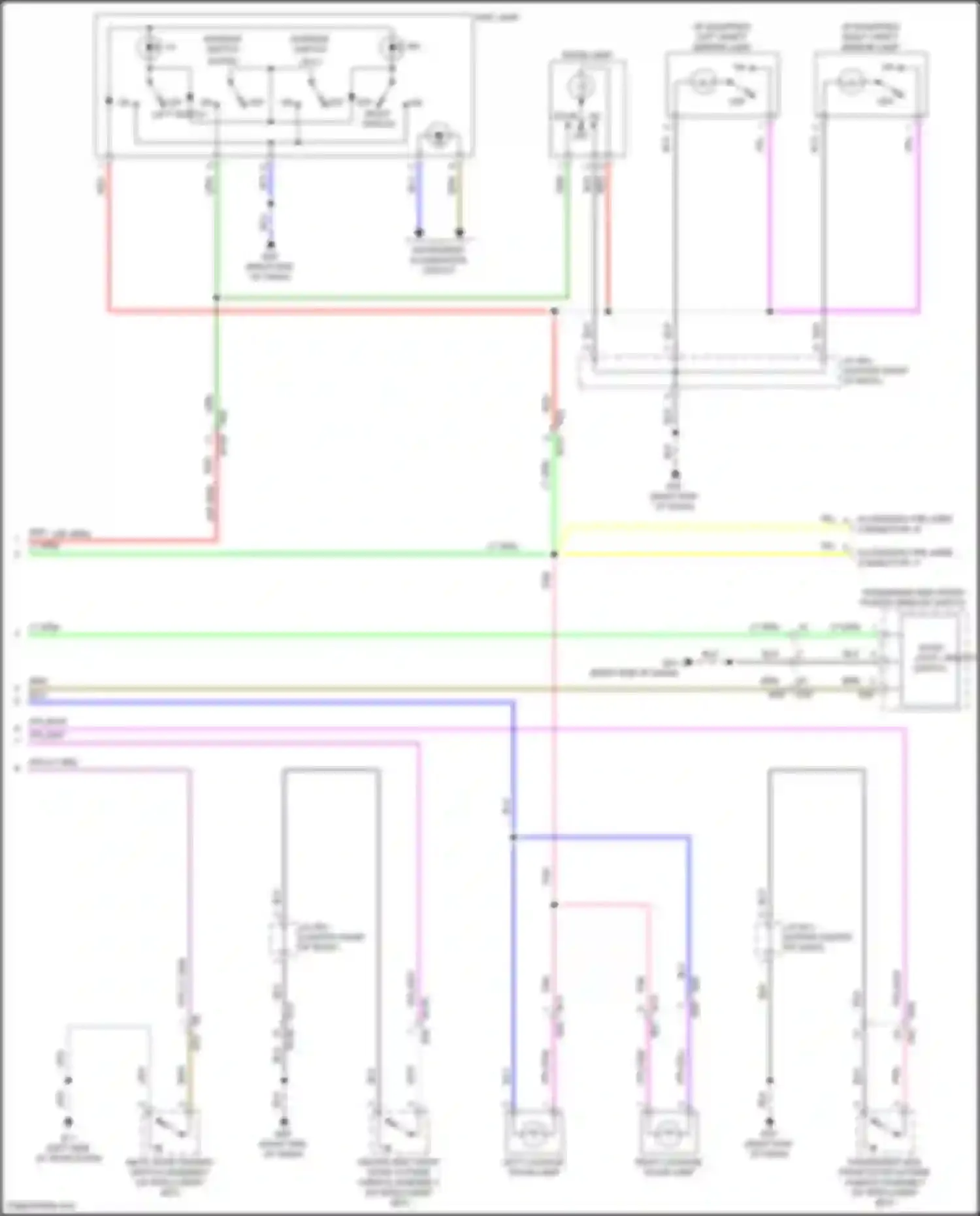 Wiring diagram right end of dash) for Nissan Rogue Sport I facelift (2019-2024) (22 of 56)