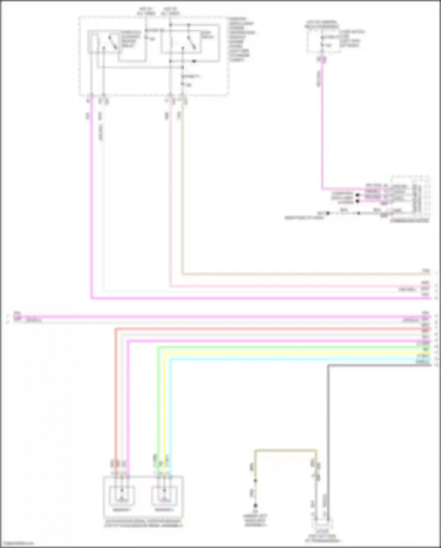 Wiring diagram right end of dash) for Nissan Rogue Sport I facelift (2019-2024) (53 of 56)