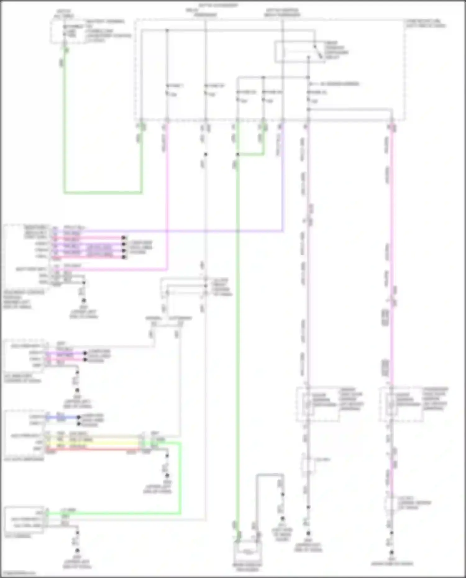 Wiring diagram right end of dash) for Nissan Rogue Sport I facelift (2019-2024) (6 of 56)