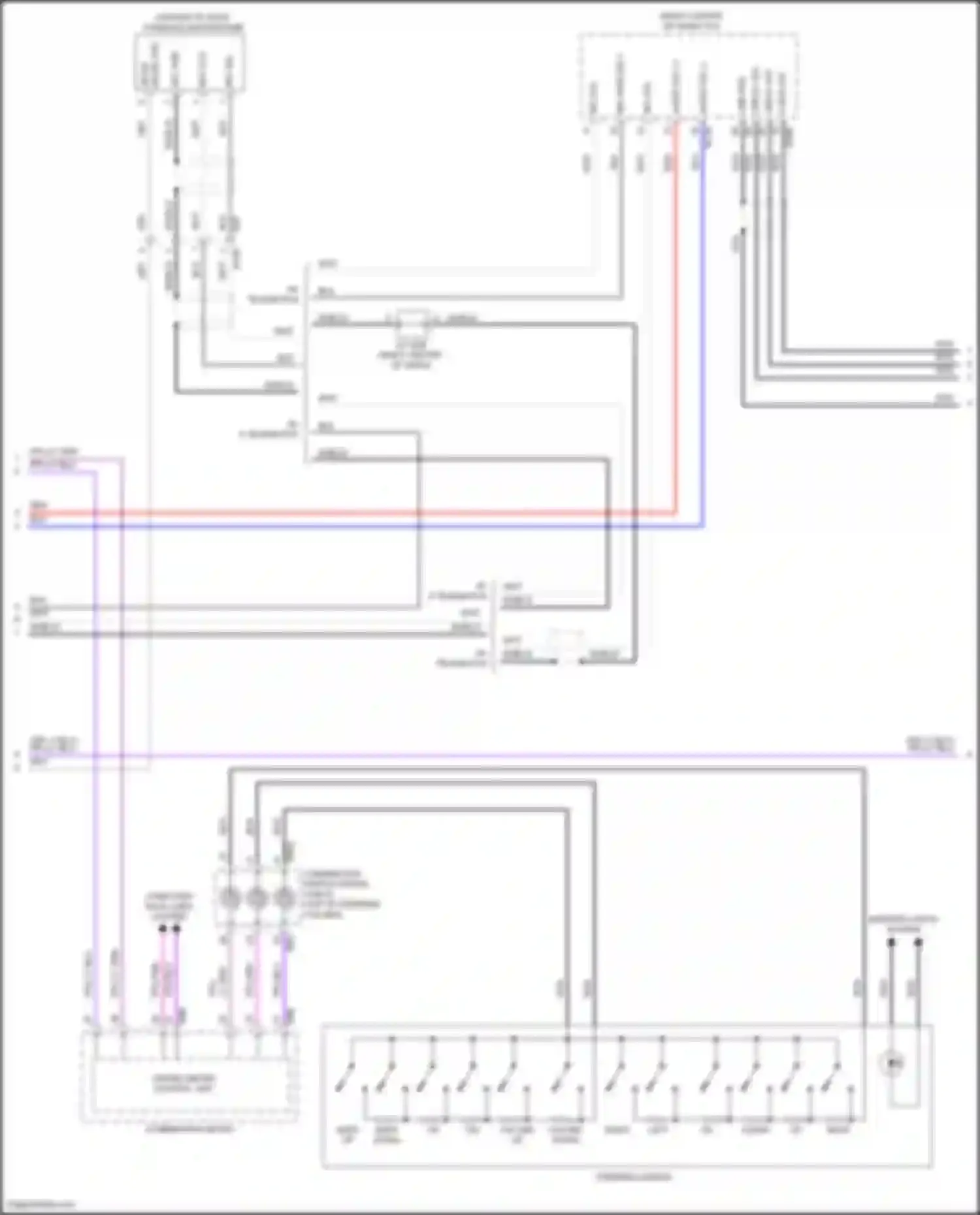 Wiring diagram steering switch for Nissan Rogue Sport I facelift (2019-2024) (4 of 7)