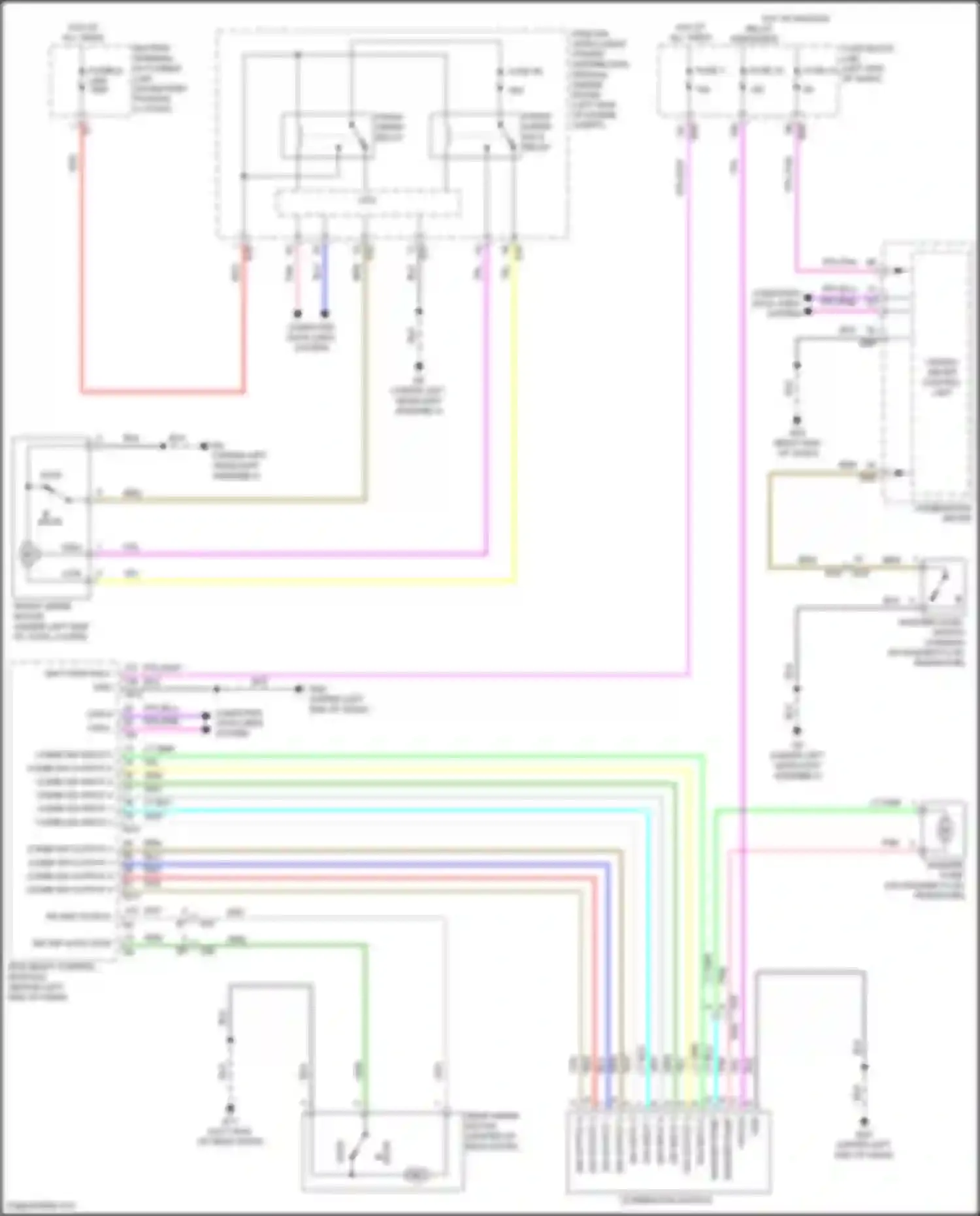 Wiring diagram sw input 4 for Nissan Rogue Sport I facelift (2019-2024) (5 of 5)