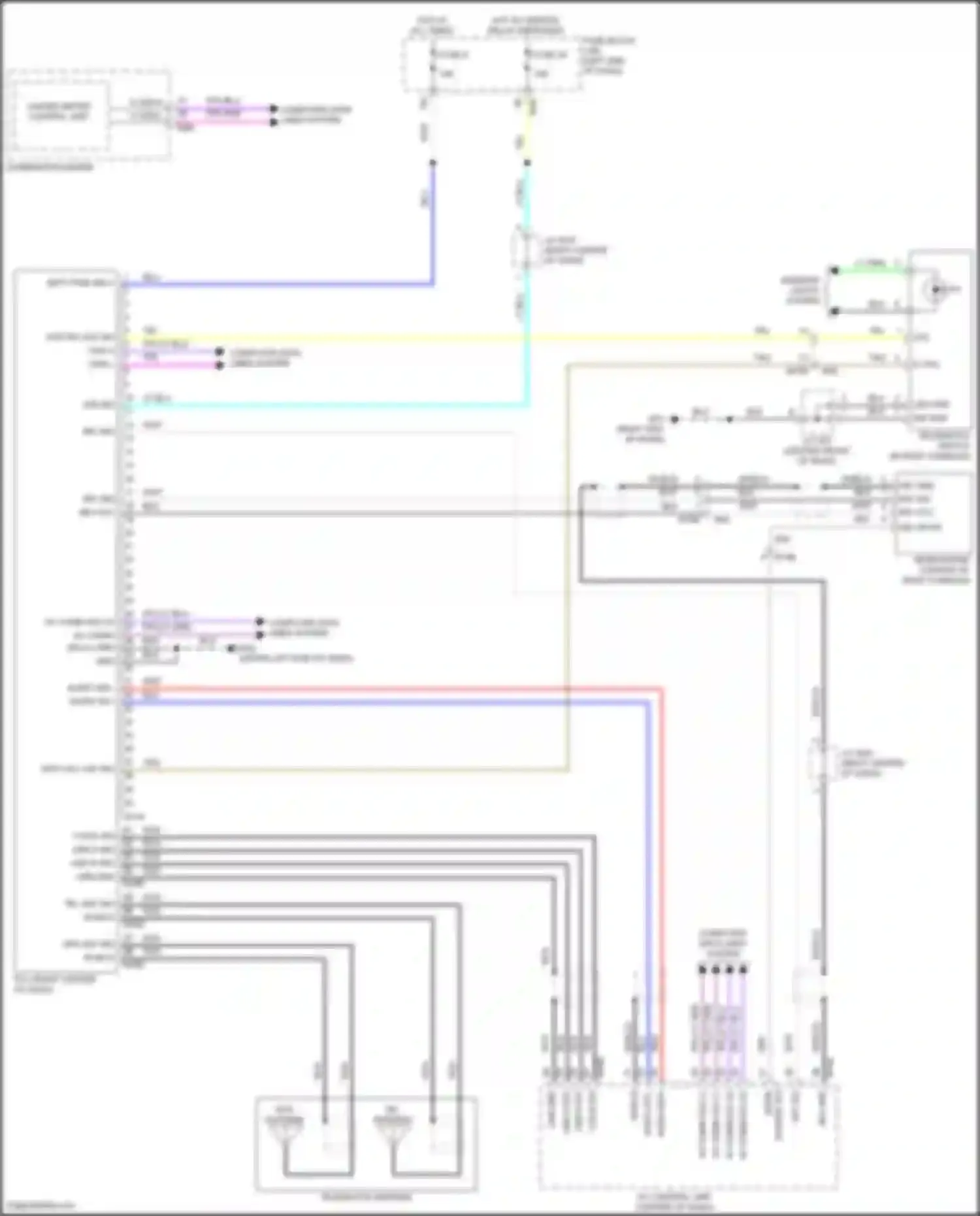 Wiring diagram unified meter control unit for Nissan Rogue Sport I facelift (2019-2024) (10 of 28)
