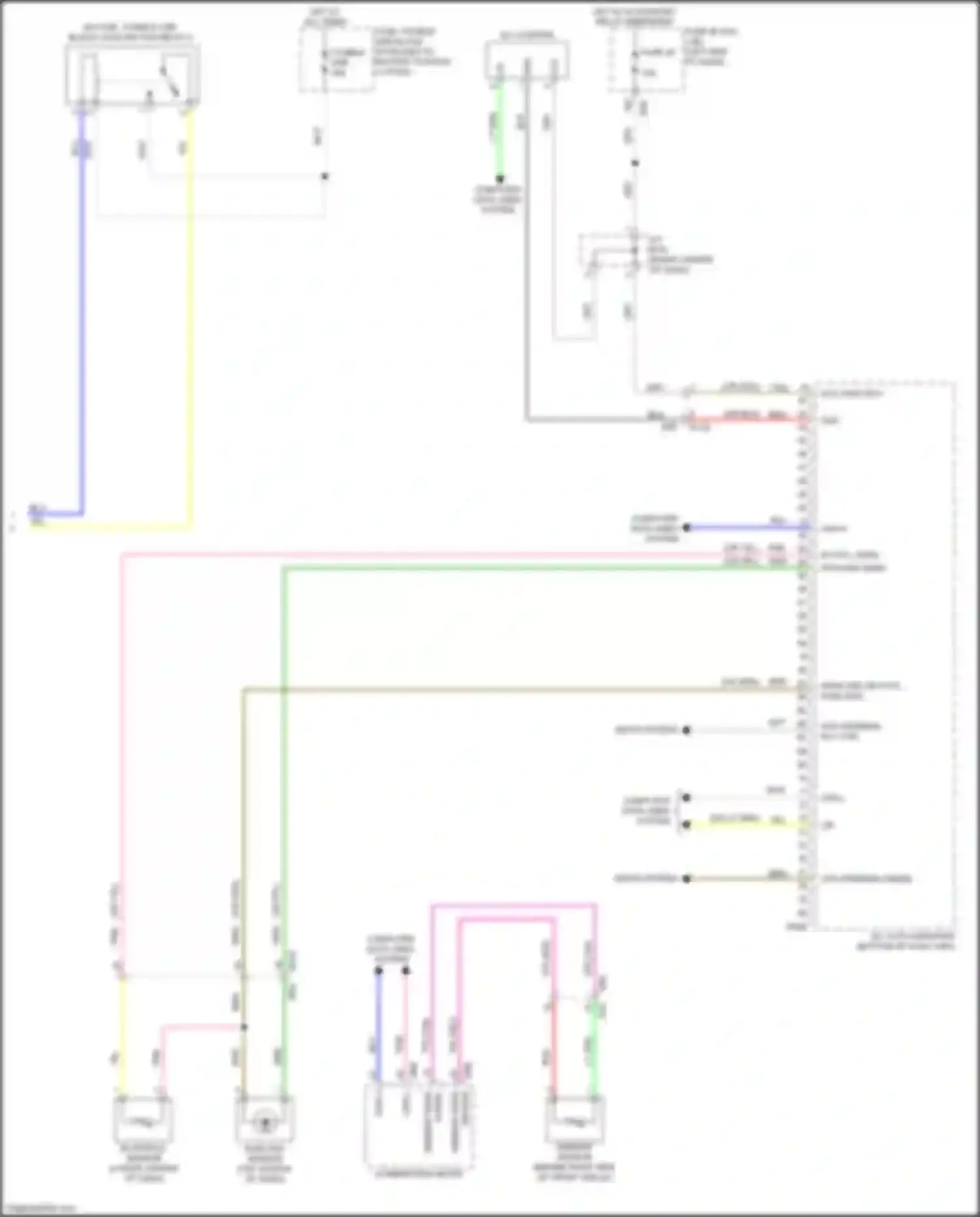 Wiring diagram ambient sensor for Nissan Rogue Sport I (2017-2019) (1 of 3)