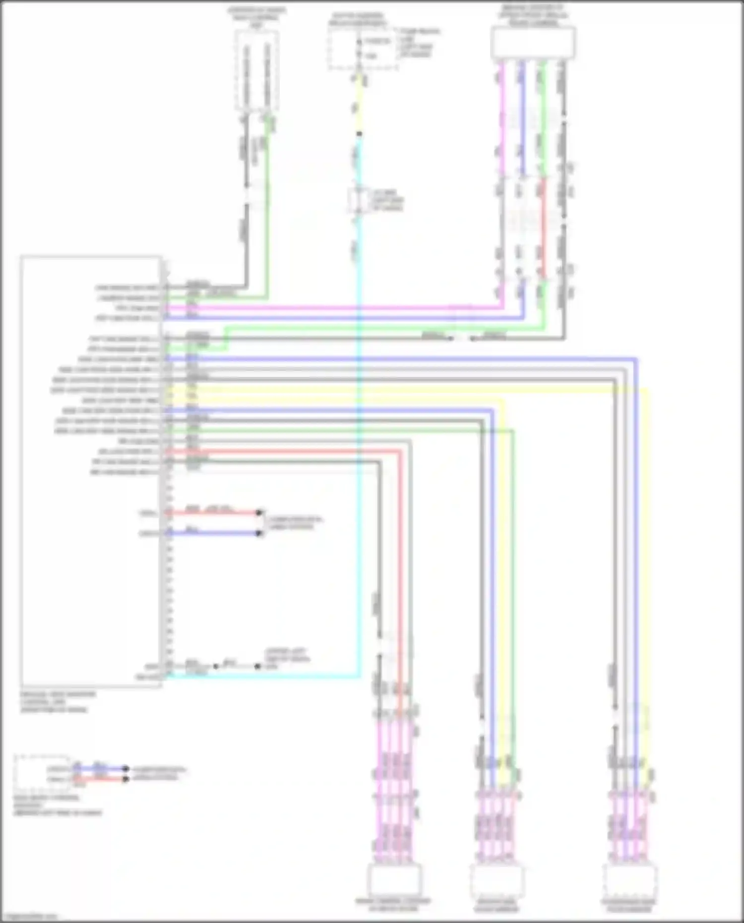 Wiring diagram camera image sig for Nissan Rogue Sport I (2017-2019) (1 of 4)