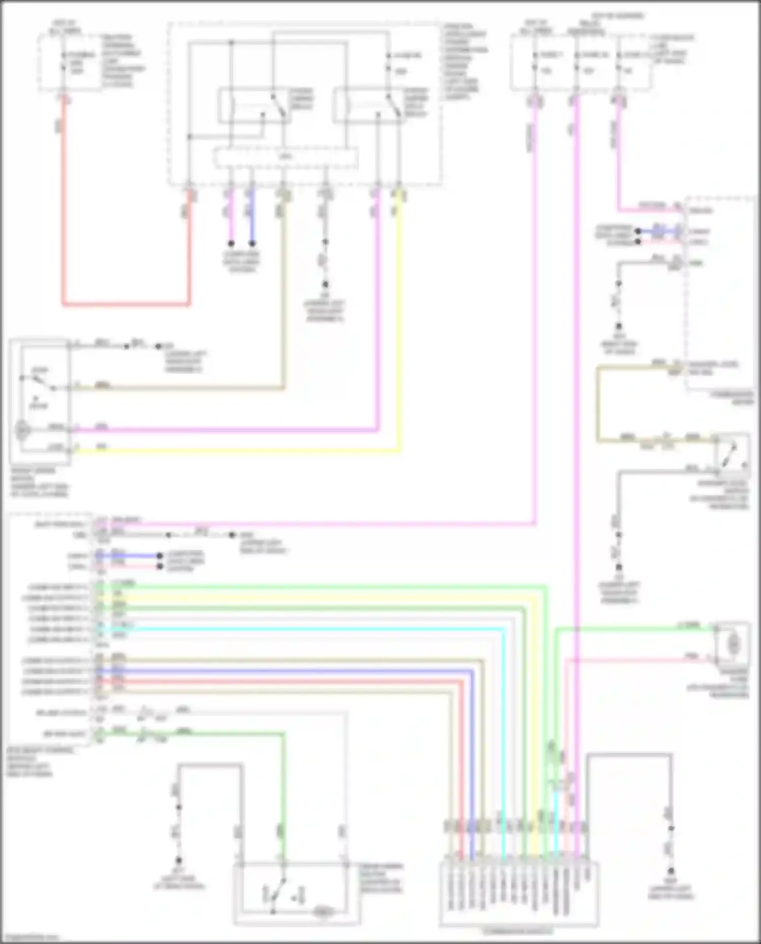 Wiring diagram combi sw input 5 for Nissan Rogue Sport I (2017-2019) (2 of 2)