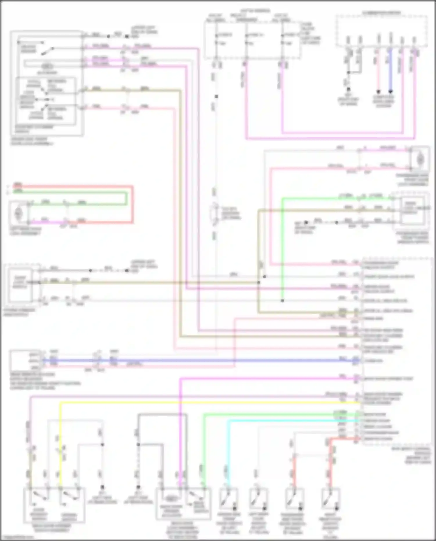 Wiring diagram combination meter for Nissan Rogue Sport I (2017-2019) (4 of 33)
