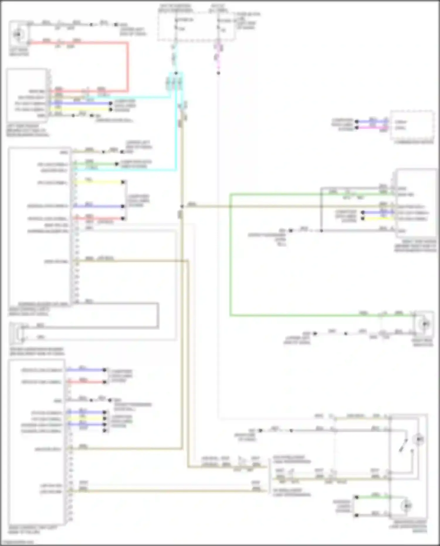 Wiring diagram combination meter for Nissan Rogue Sport I (2017-2019) (23 of 33)