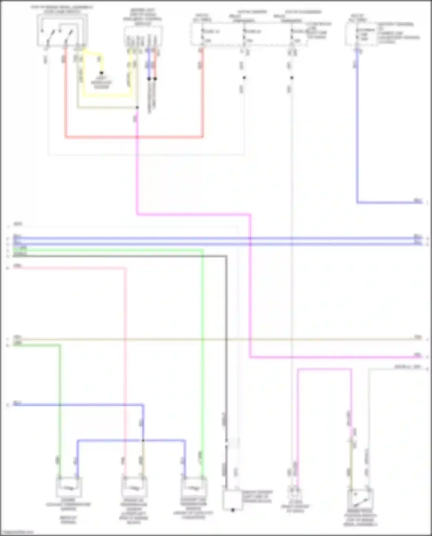 Wiring diagram engine coolant temperature sensor for Nissan Rogue Sport I (2017-2019) (4 of 4)