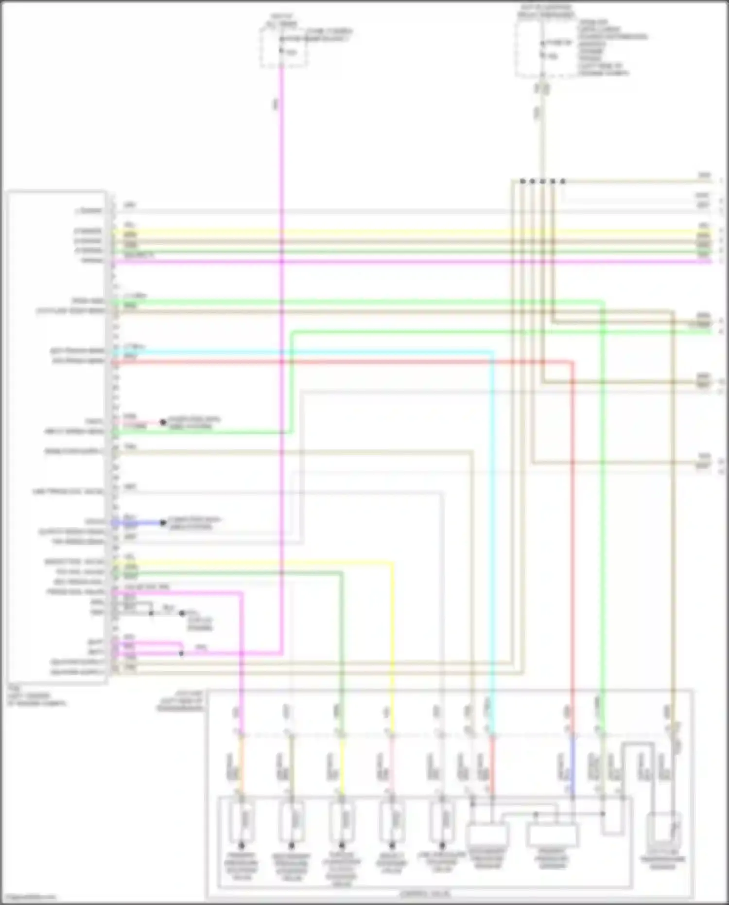 Wiring diagram fuse, fusible link block-1 for Nissan Rogue Sport I (2017-2019) (4 of 8)