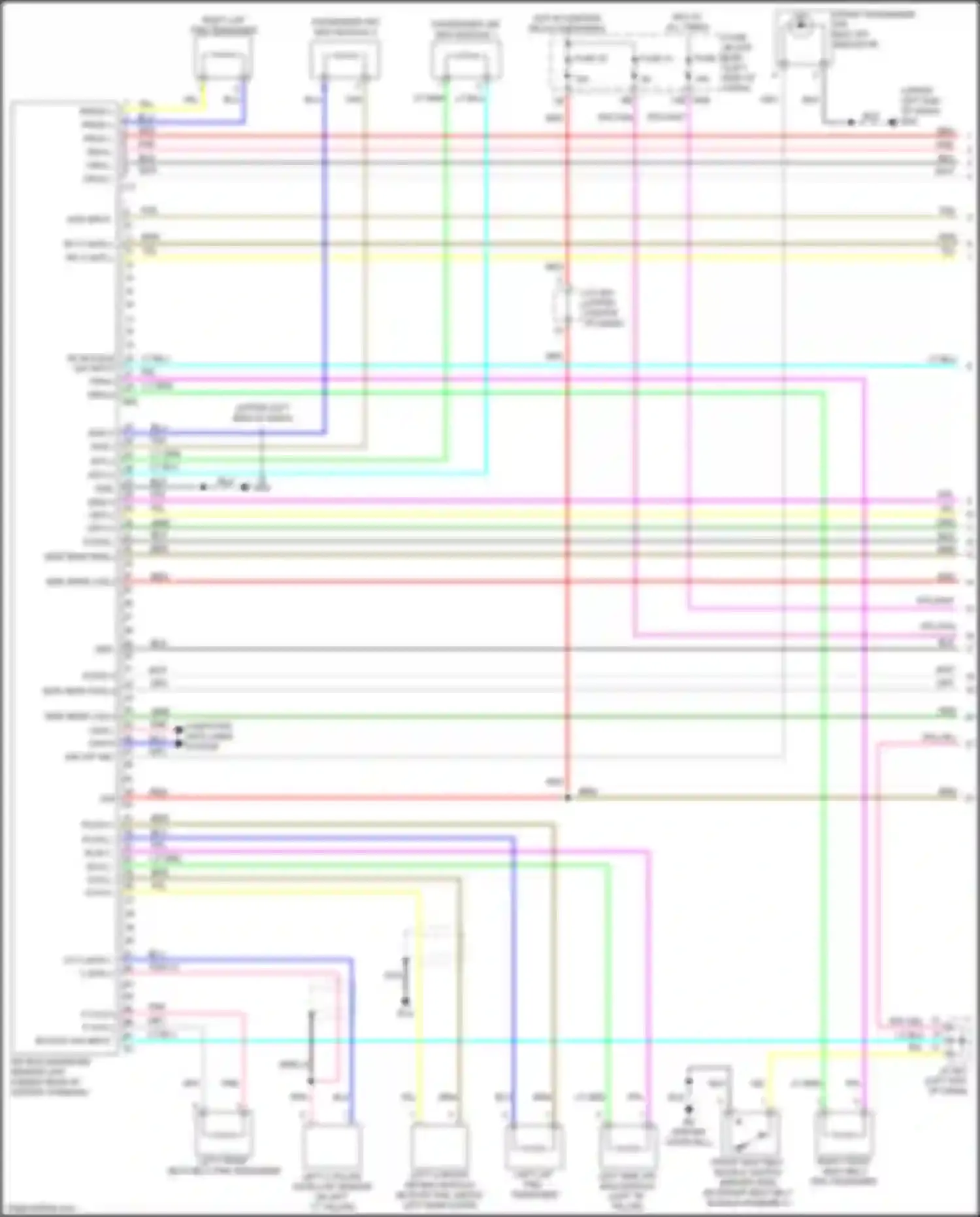 Wiring diagram left side air bag module for Nissan Rogue Sport I (2017-2019) (1 of 1)