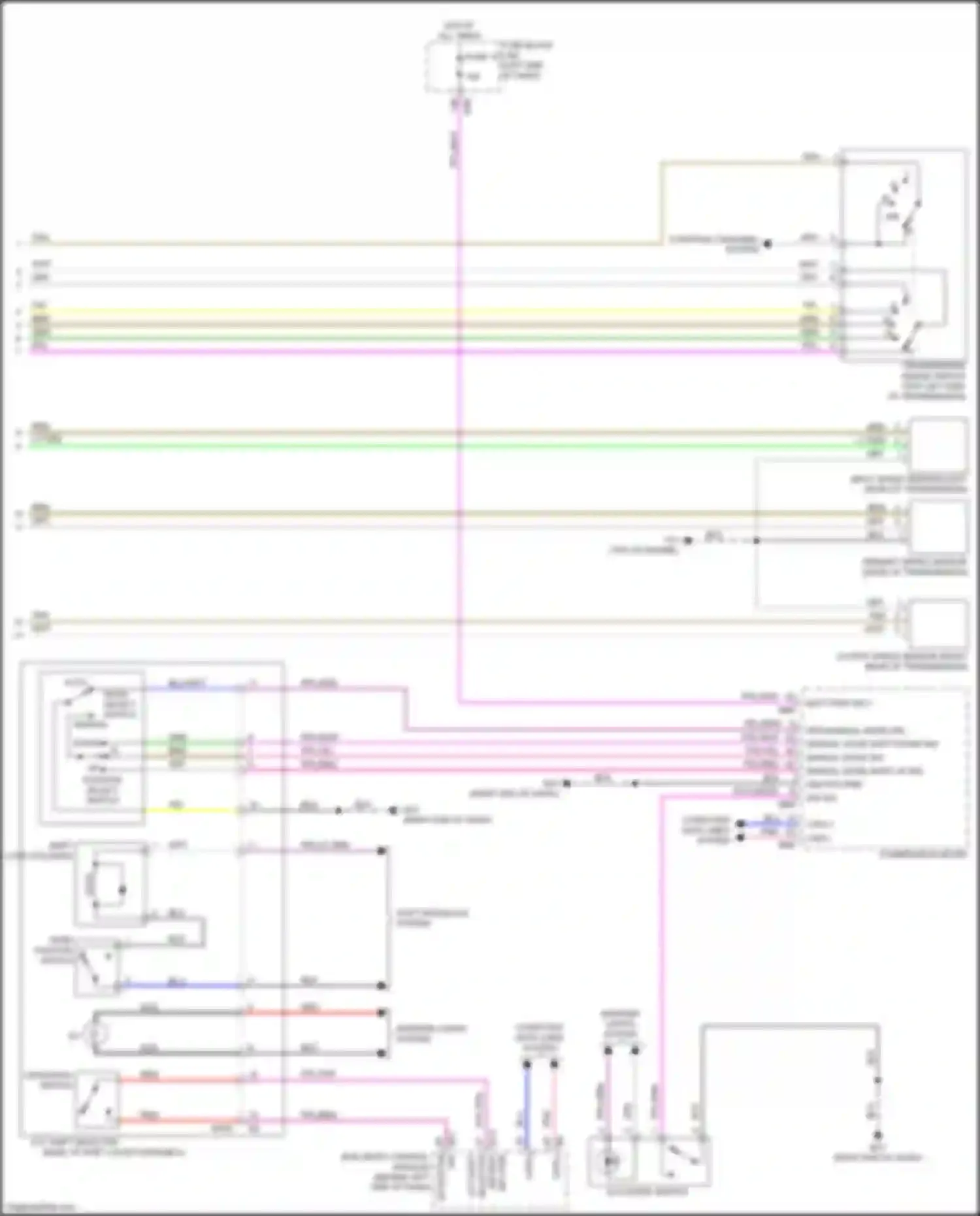 Wiring diagram non manual mode sig for Nissan Rogue Sport I (2017-2019) (1 of 1)