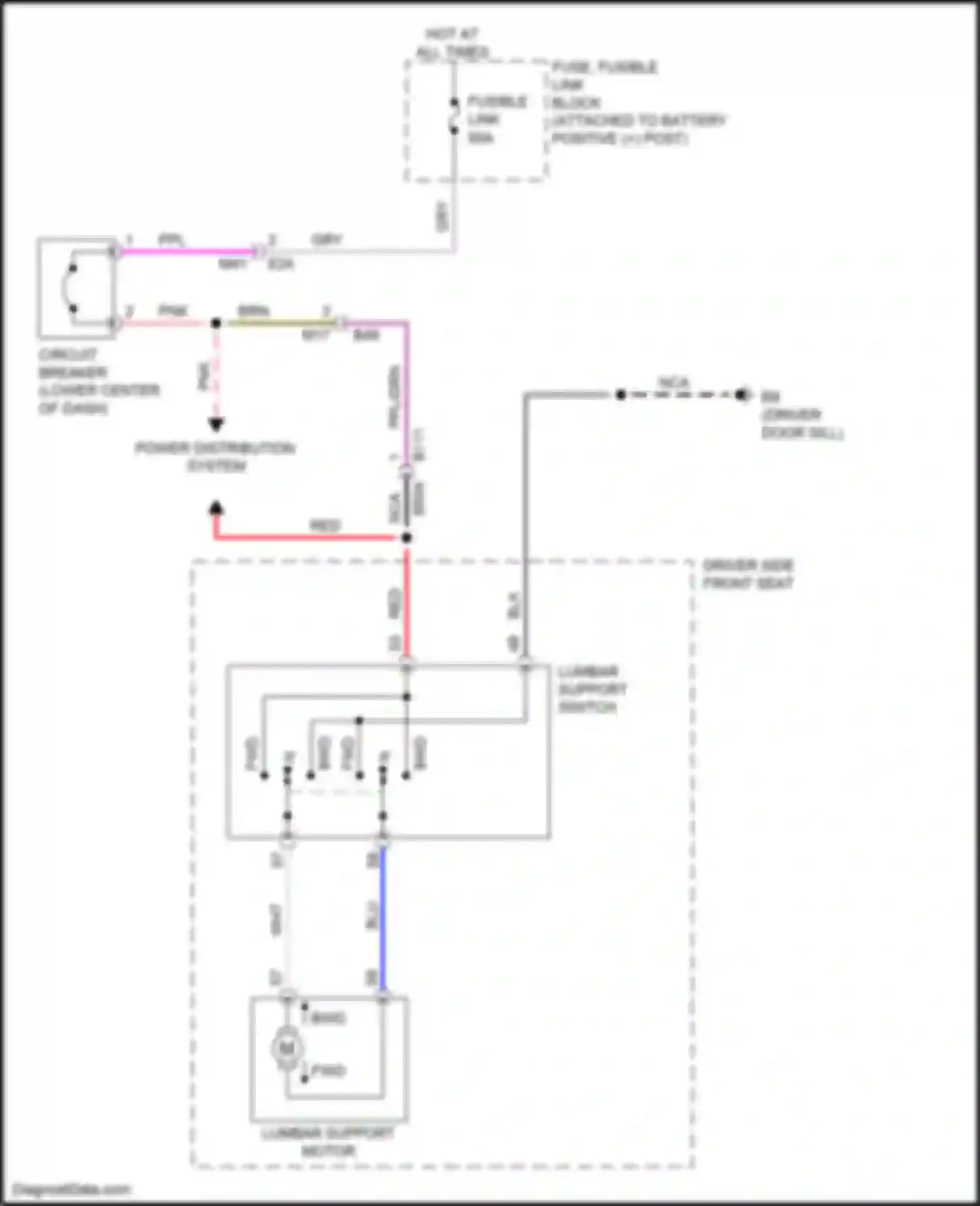 Wiring diagram power distribution system for Nissan Rogue Sport I (2017-2019) (3 of 7)