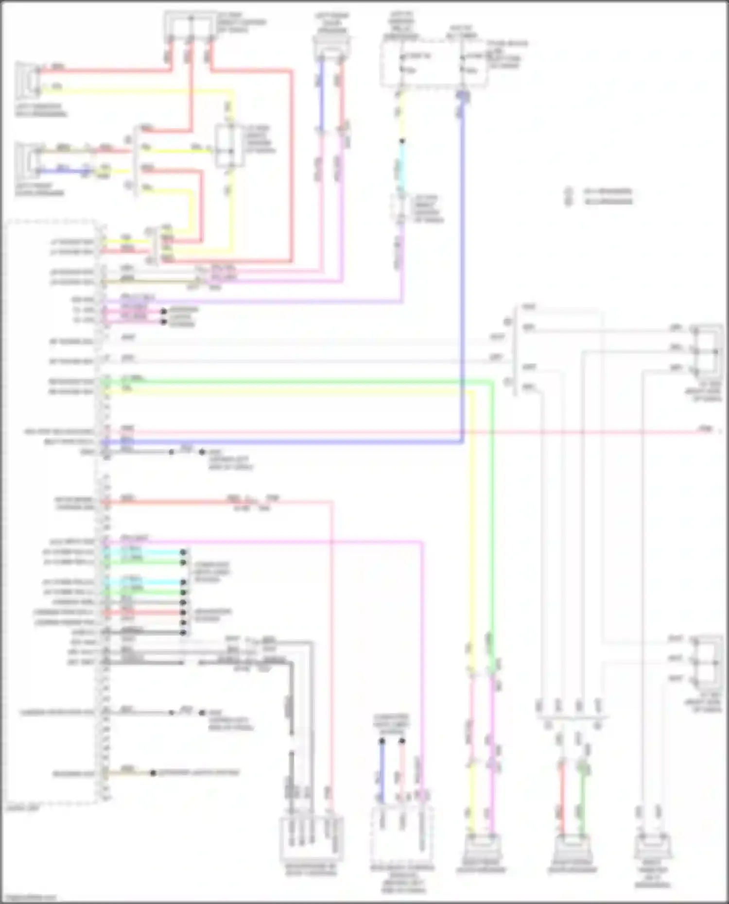 Wiring diagram reverse sig for Nissan Rogue Sport I (2017-2019) (4 of 4)