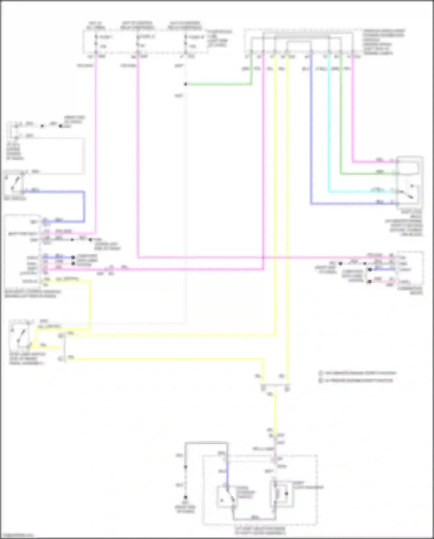 Wiring diagram right end of dash) for Nissan Rogue Sport I (2017-2019) (19 of 49)