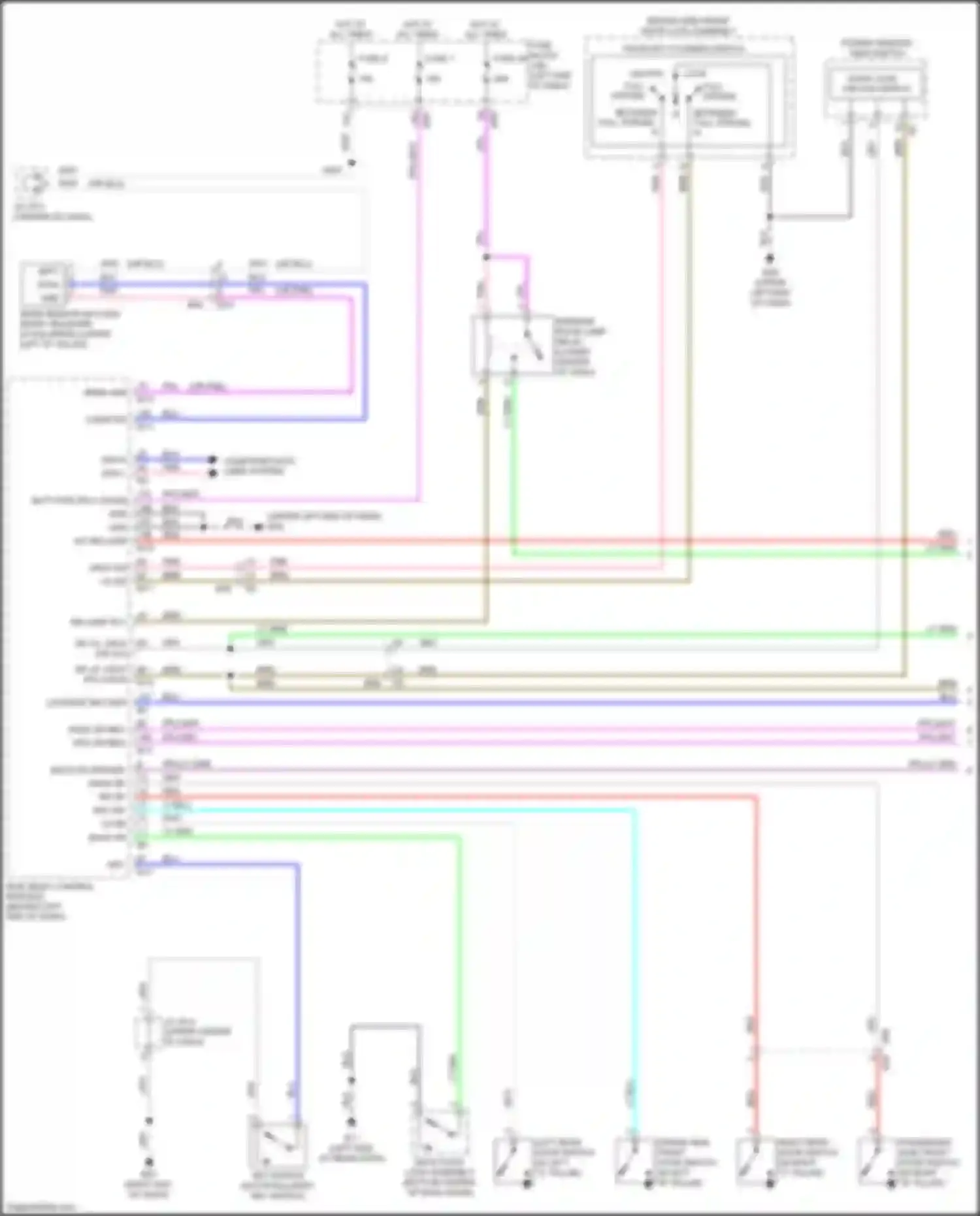 Wiring diagram right end of dash) for Nissan Rogue Sport I (2017-2019) (41 of 49)