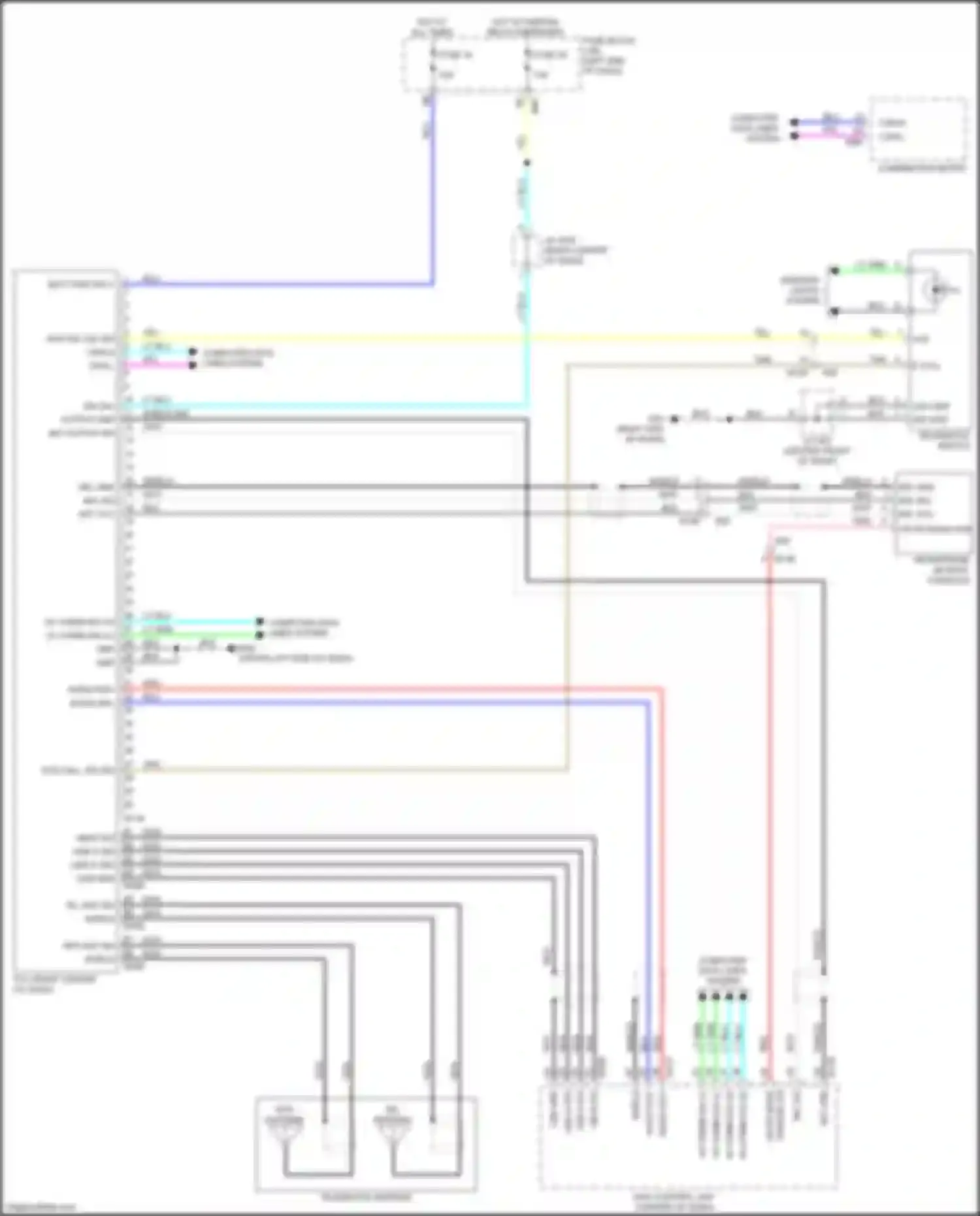 Wiring diagram right end of dash) for Nissan Rogue Sport I (2017-2019) (40 of 49)