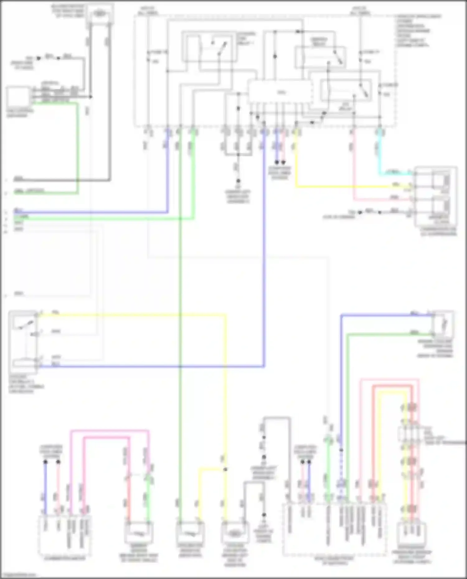 Wiring diagram right end of dash) for Nissan Rogue Sport I (2017-2019) (38 of 49)