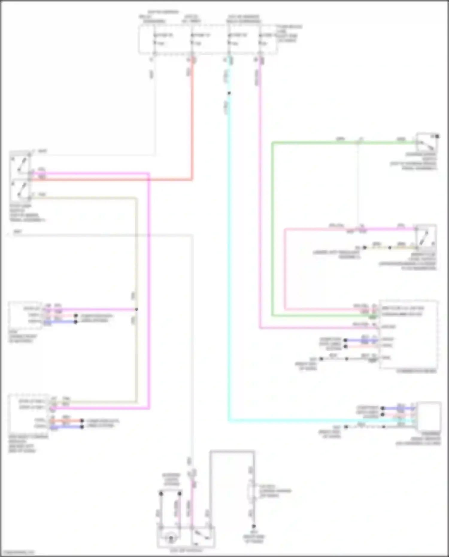 Wiring diagram right end of dash) for Nissan Rogue Sport I (2017-2019) (1 of 49)