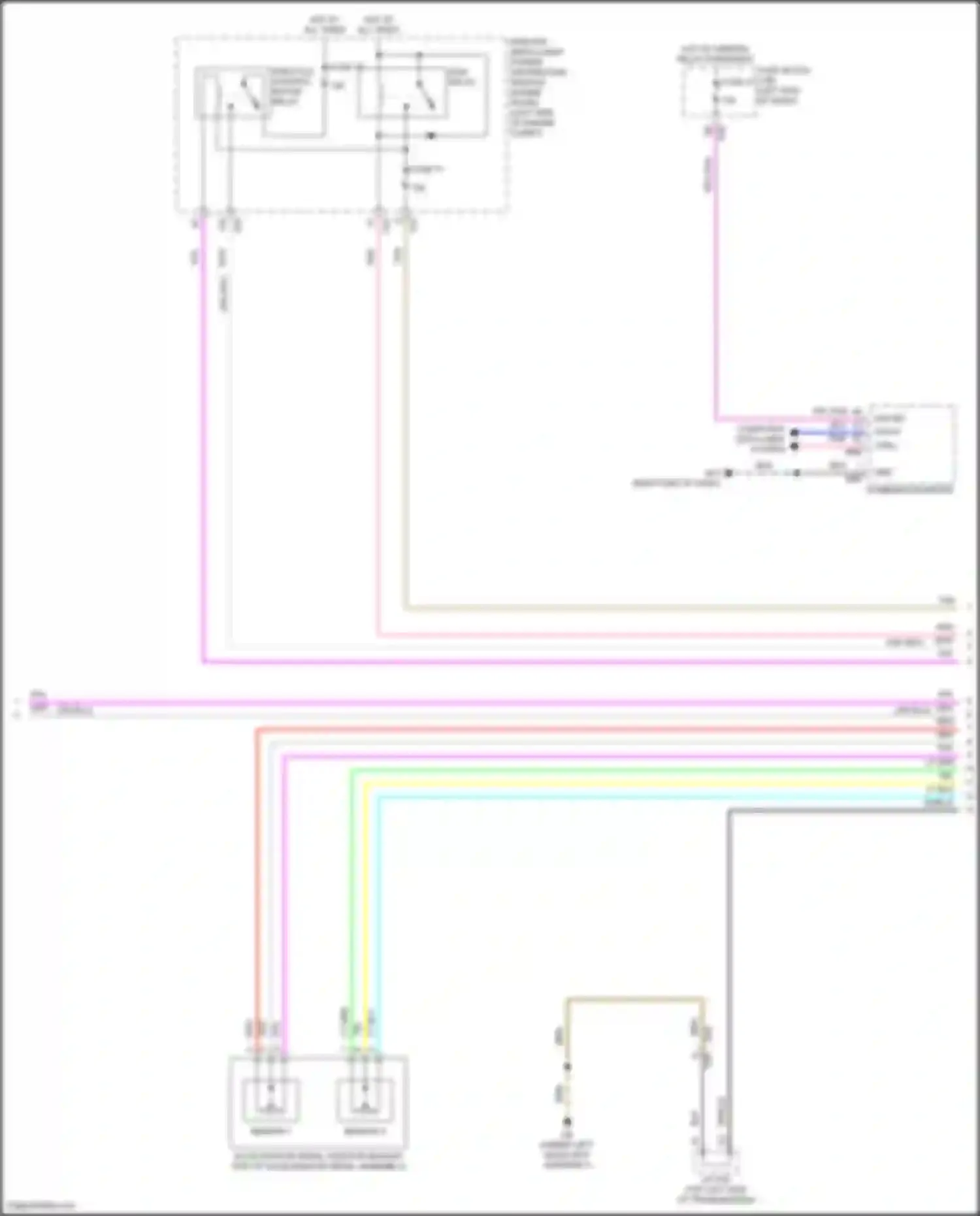 Wiring diagram right end of dash) for Nissan Rogue Sport I (2017-2019) (14 of 49)