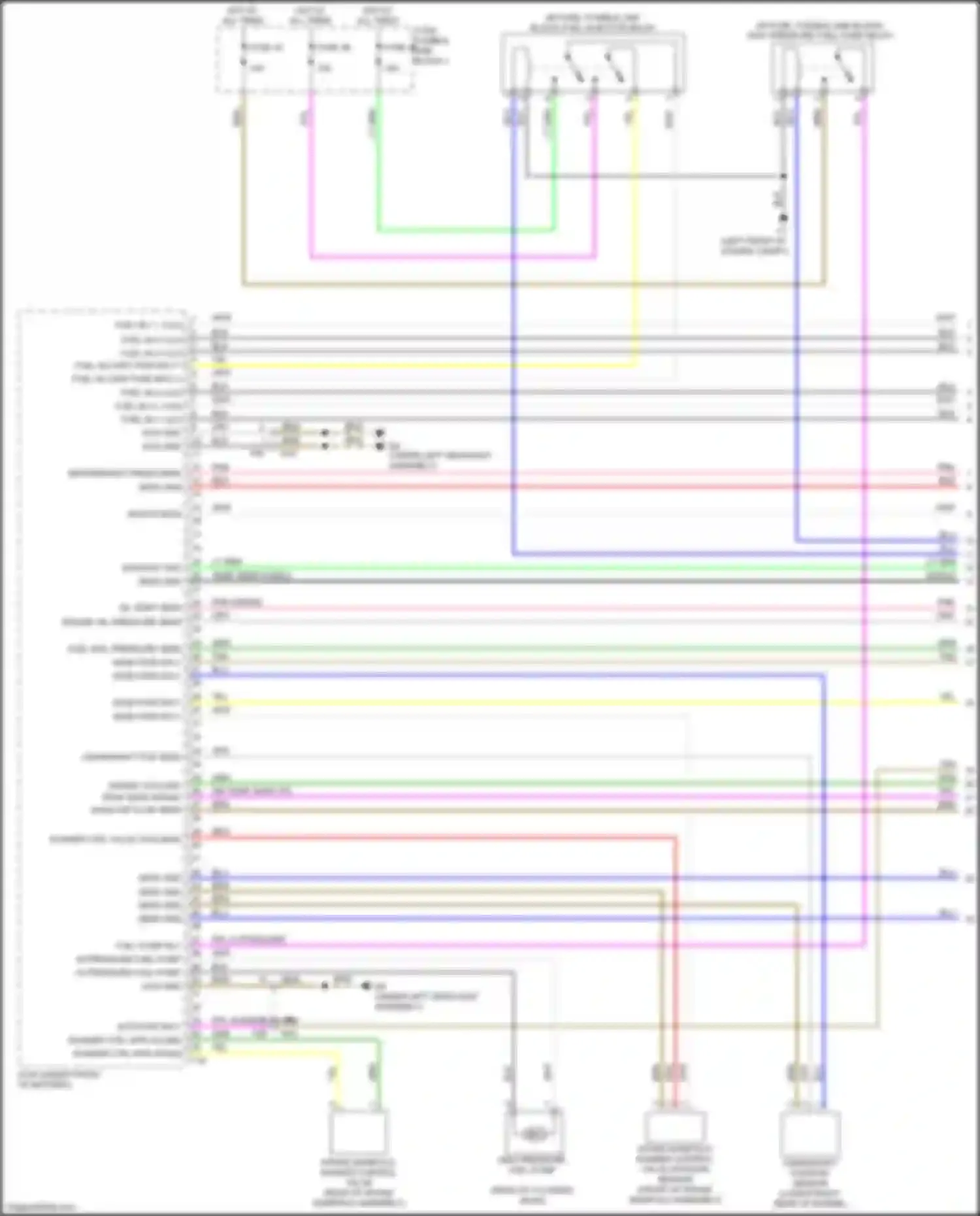 Wiring diagram runner ctrl valve pos sens for Nissan Rogue Sport I (2017-2019) (1 of 1)