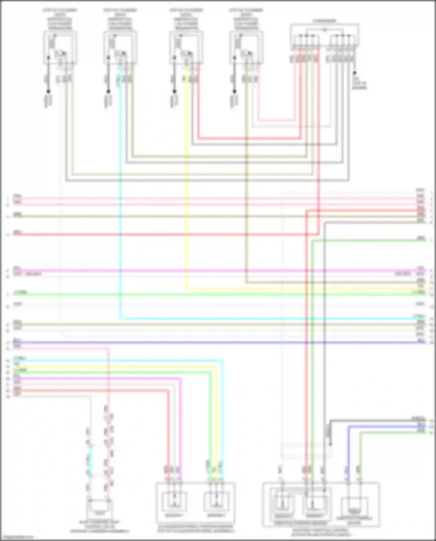 Wiring diagram sensor 2 for Nissan Rogue Sport I (2017-2019) (3 of 3)