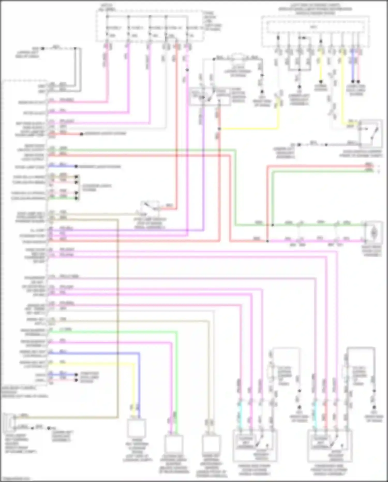 Wiring diagram stop lamp sw 2 intelligent key warning buzzer for Nissan Rogue Sport I (2017-2019) (1 of 2)