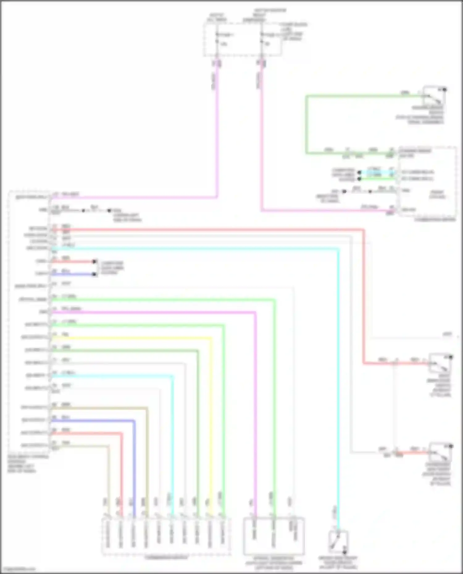 Wiring diagram sw output 2 for Nissan Rogue Sport I (2017-2019) (3 of 5)