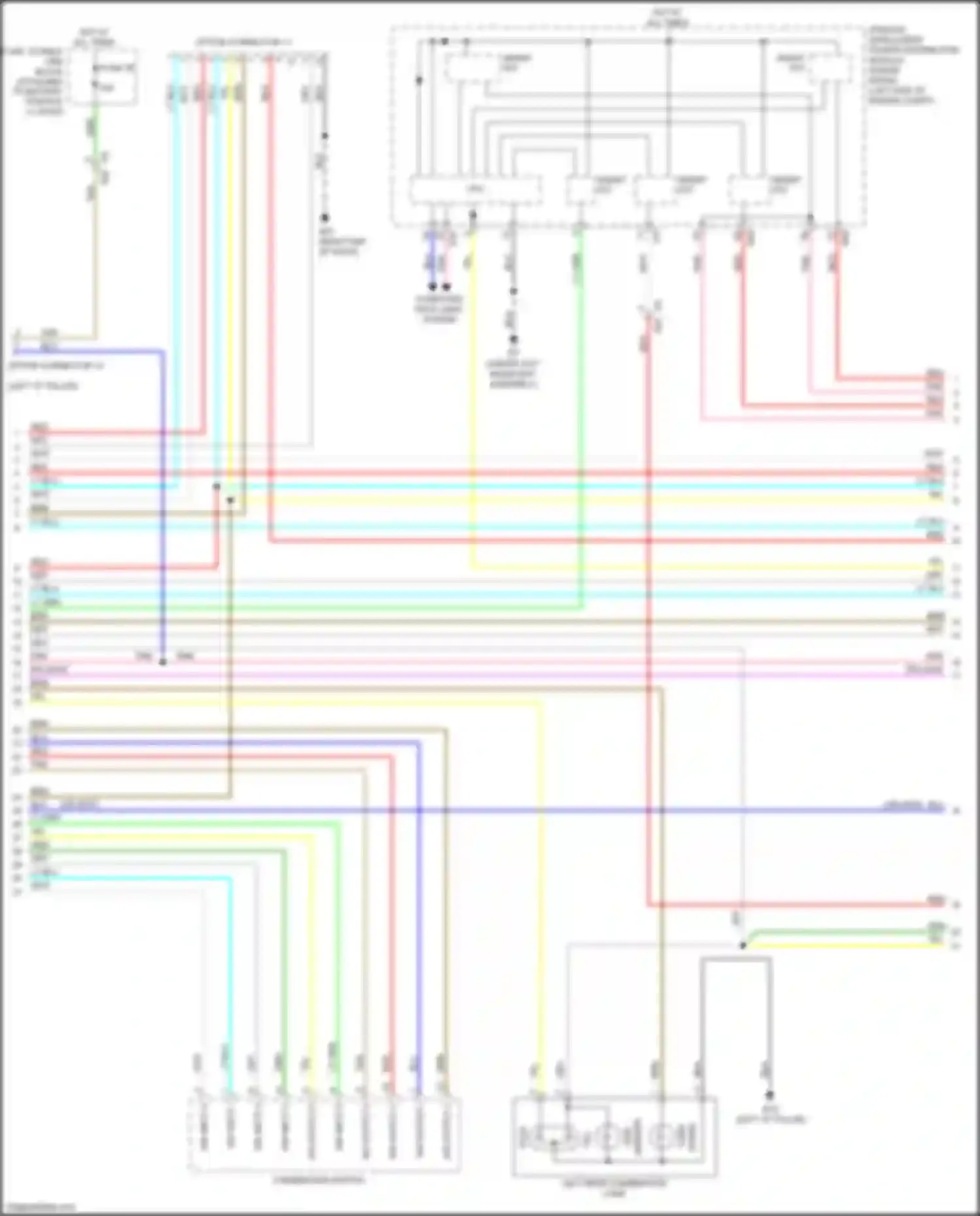 Wiring diagram sw output 5 for Nissan Rogue Sport I (2017-2019) (2 of 5)