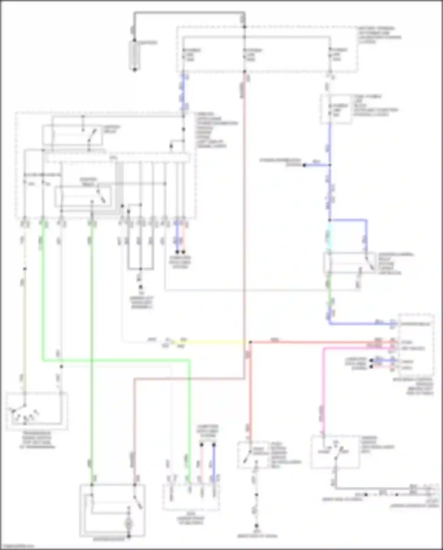 Wiring diagram transmission range switch for Nissan Rogue Sport I (2017-2019) (4 of 5)