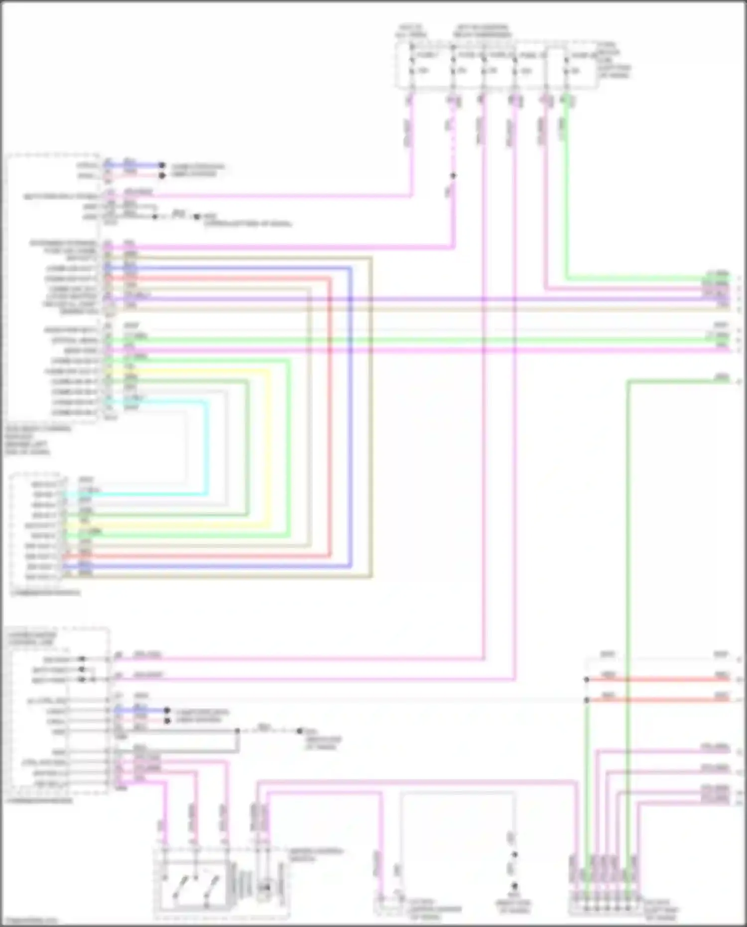 Wiring diagram unified meter control unit for Nissan Rogue Sport I (2017-2019) (2 of 3)
