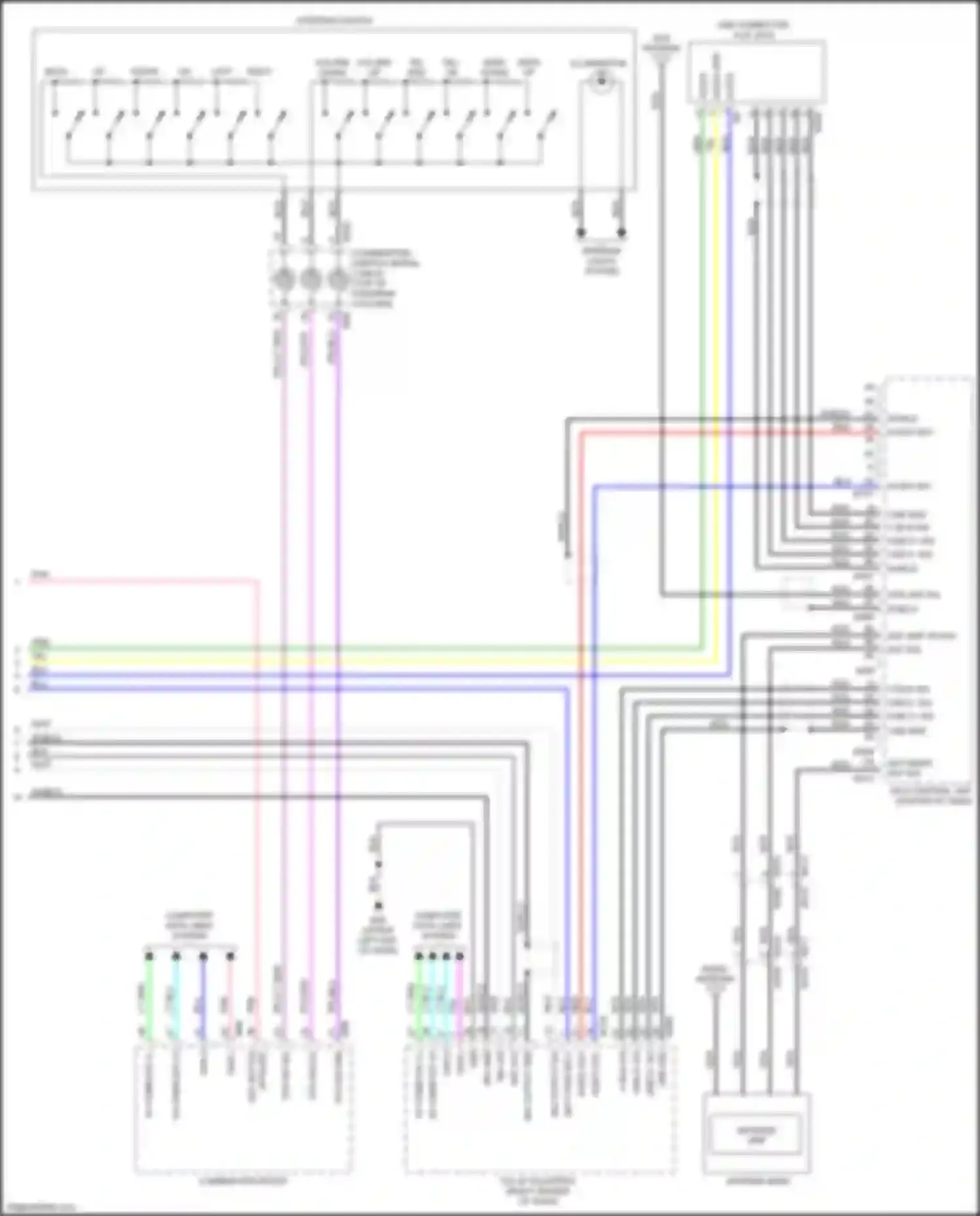 Wiring diagram v bus sig for Nissan Rogue Sport I (2017-2019) (1 of 3)