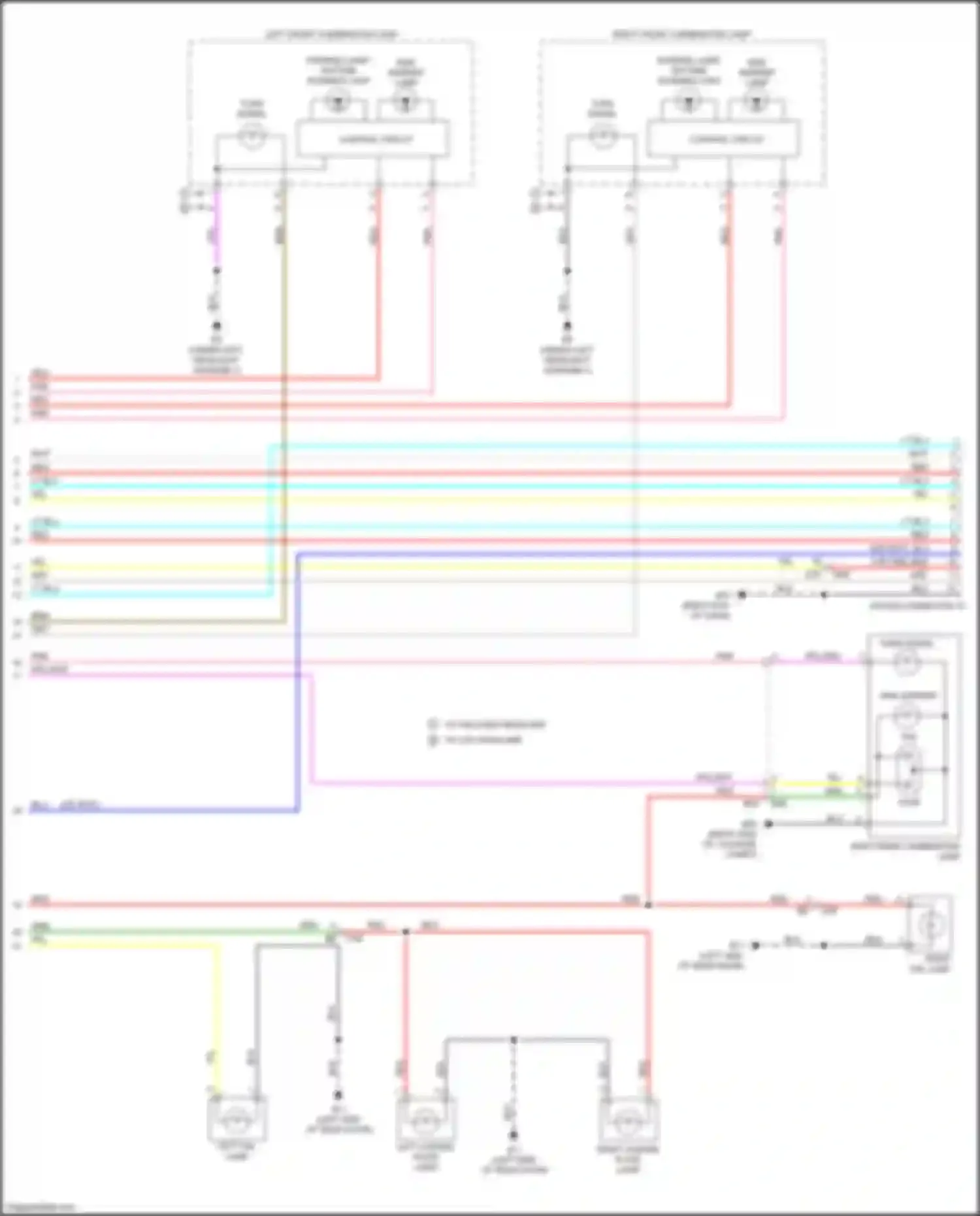 Wiring diagram w/ halogen headlamp w/ led headlamp for Nissan Rogue Sport I (2017-2019) (1 of 1)
