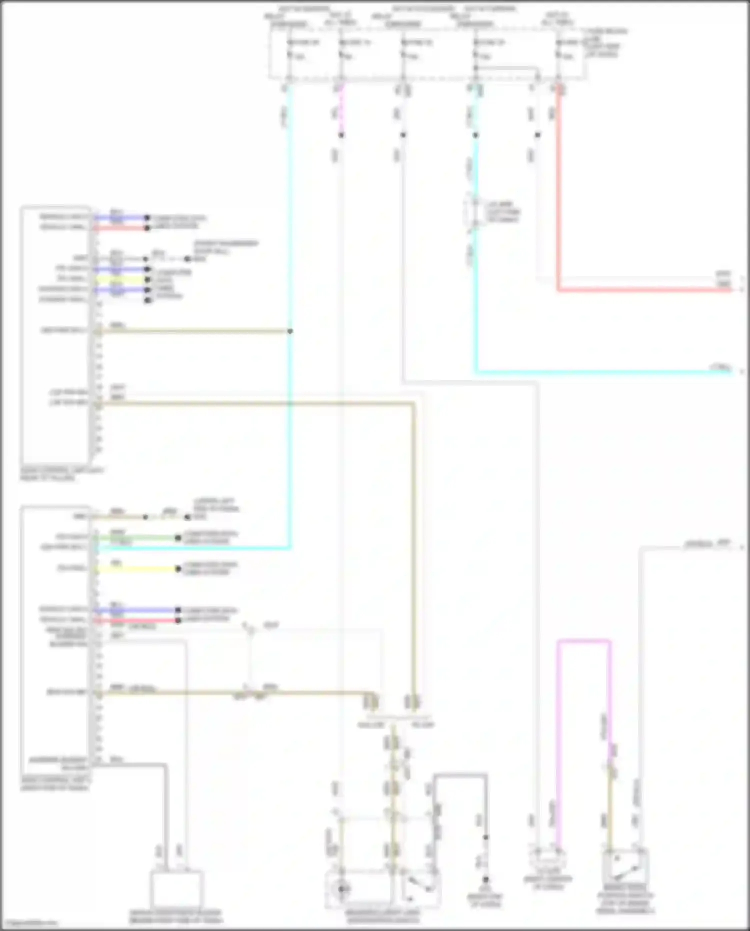 Wiring diagram w/o ldp for Nissan Rogue Sport I (2017-2019) (1 of 1)