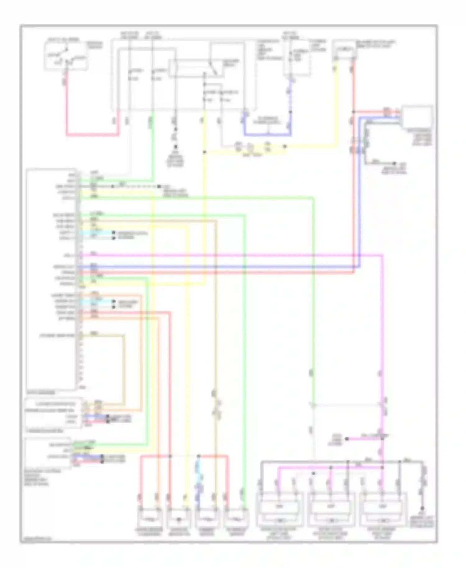 Rogue Nissan I facelift (2010-2013): Automatic a/c circuit (1 of 2)