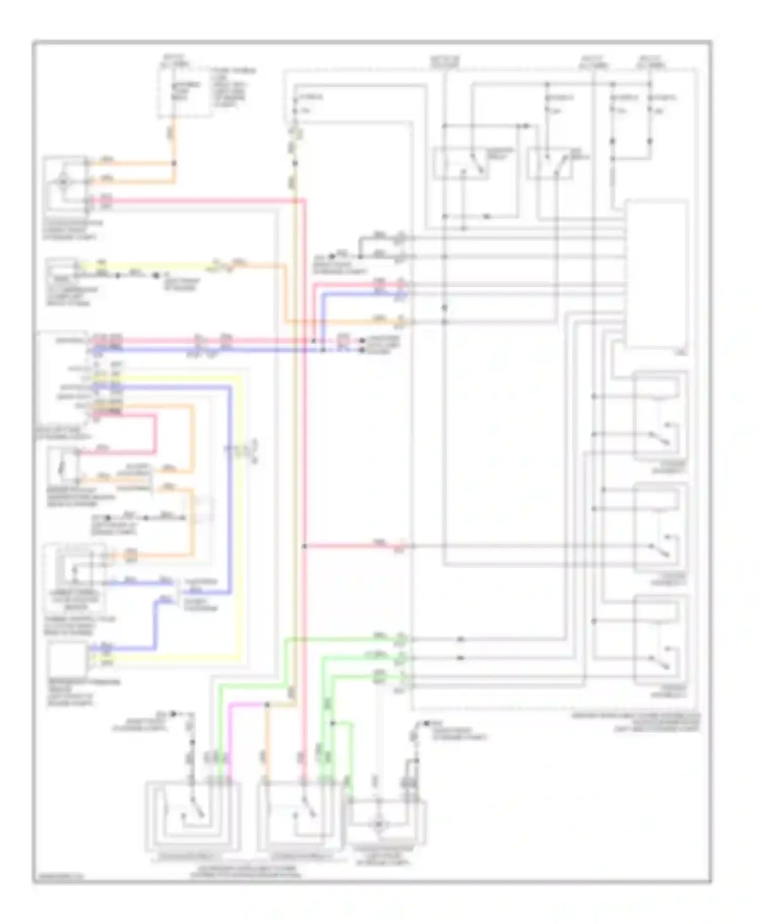 Rogue Nissan I facelift (2010-2013): Automatic a/c circuit (2 of 2)
