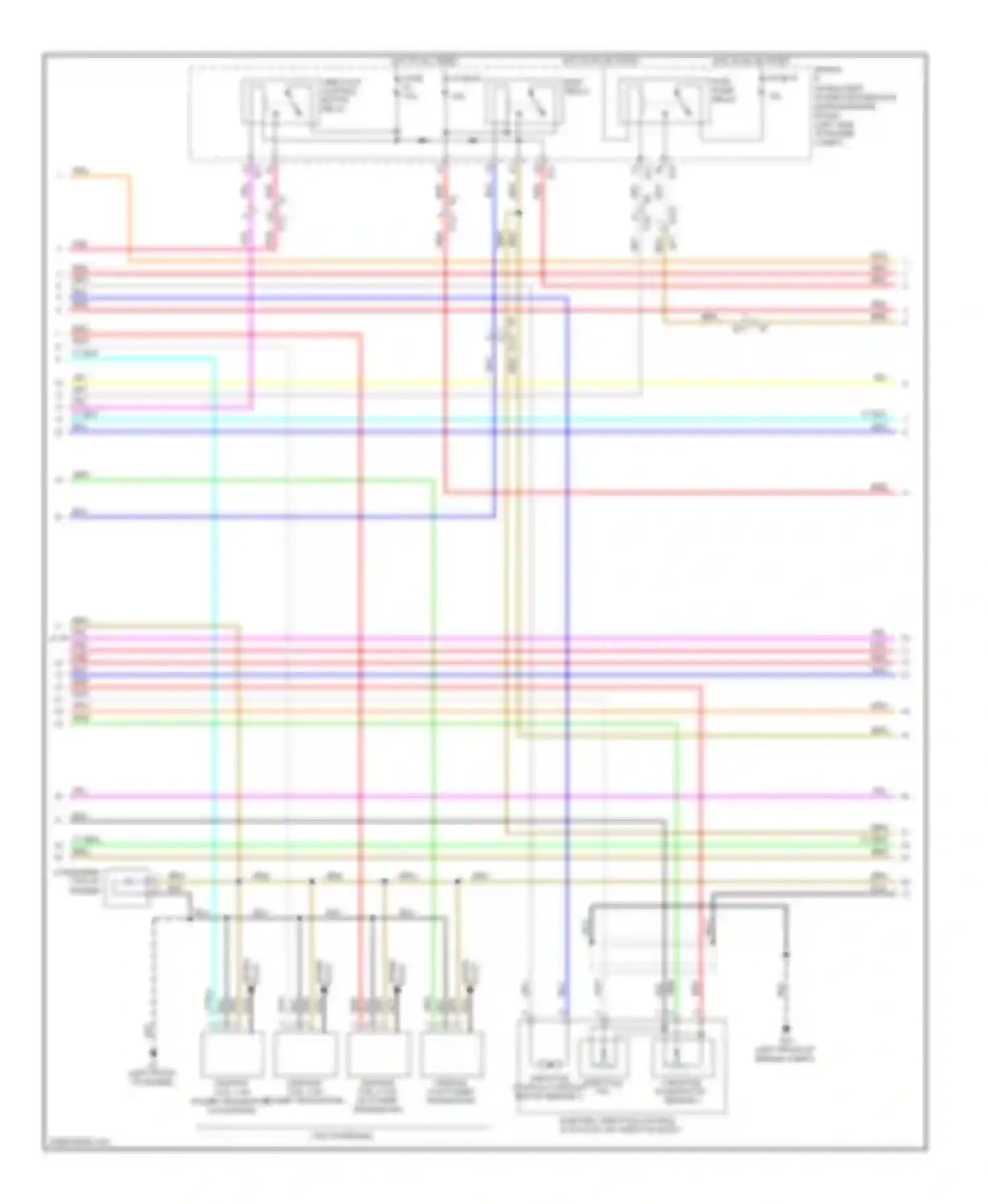 Rogue Nissan I facelift (2010-2013): Wiring diagram engine performance 2.5l (2 of 4)