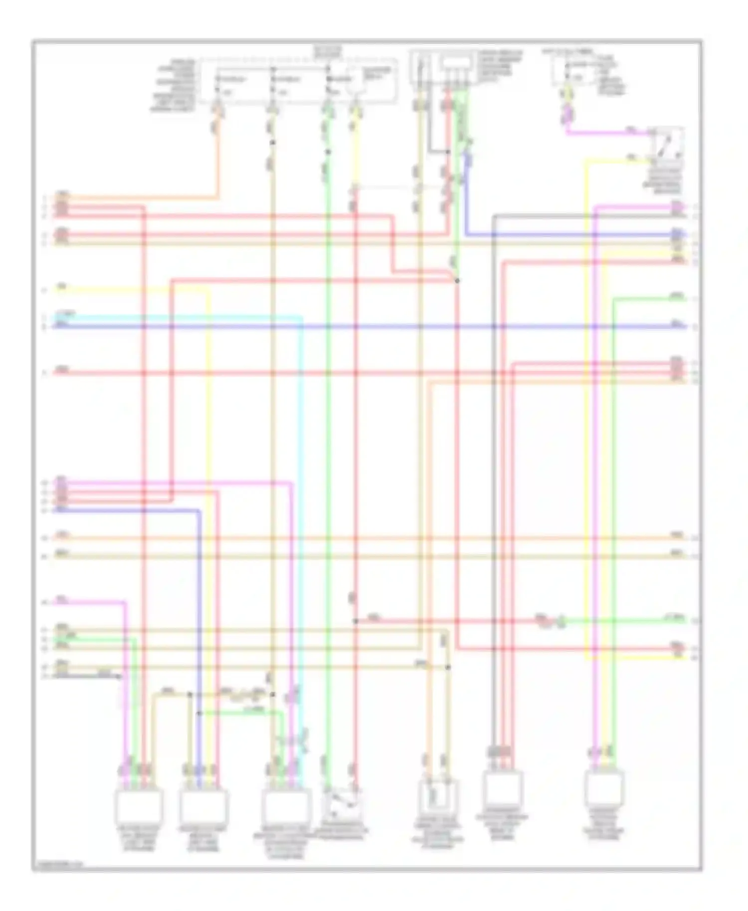 Rogue Nissan I facelift (2010-2013): Wiring diagram engine performance 2.5l (3 of 4)