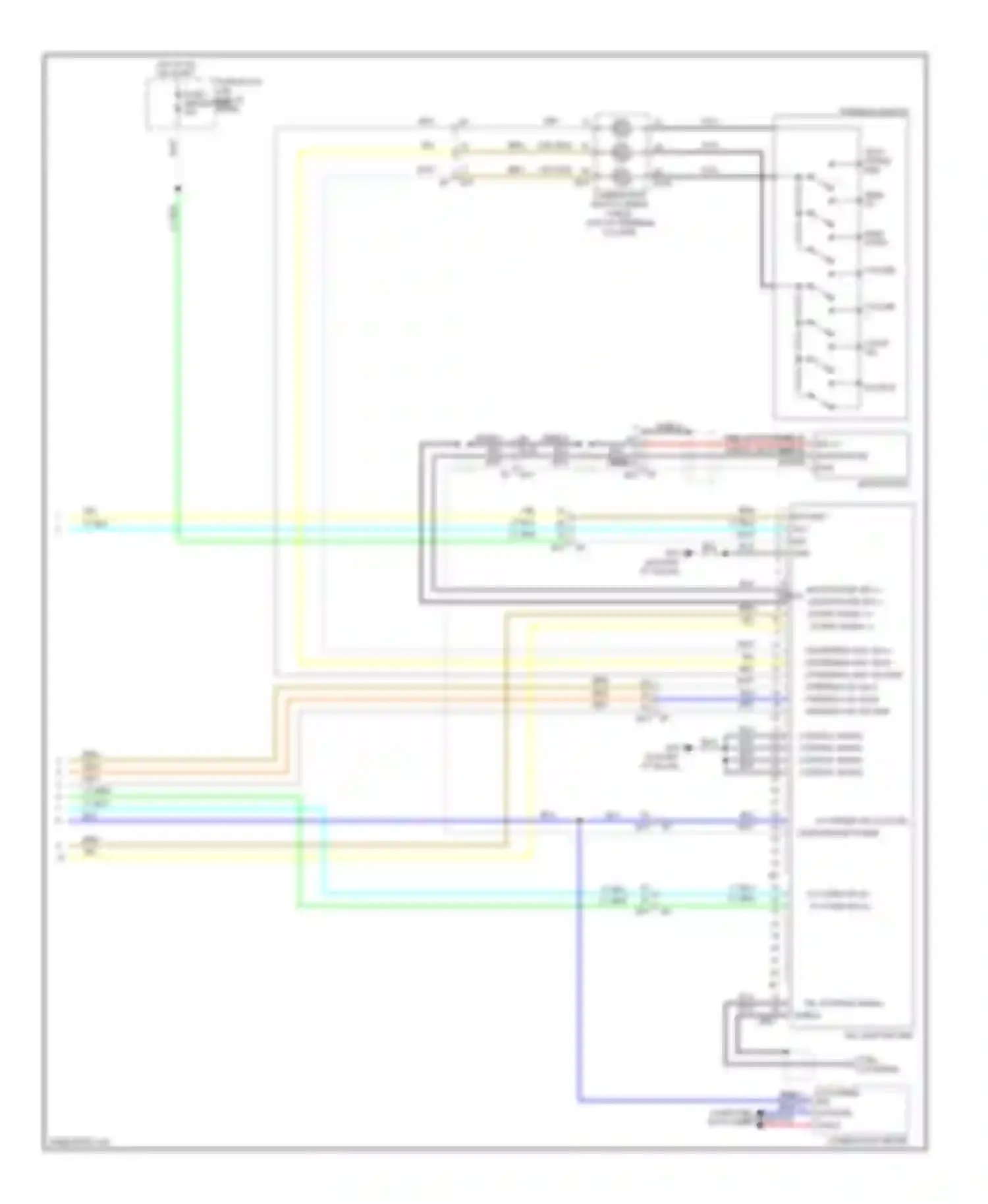 Rogue Nissan I facelift (2010-2013): Radio circuit, base with satellite radio (3 of 3)