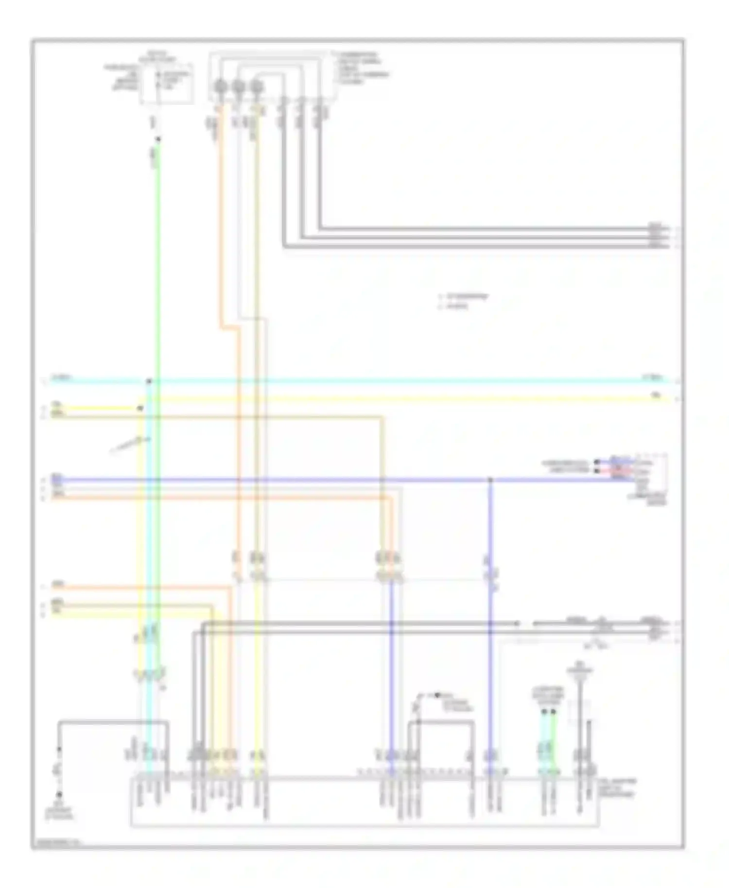 Rogue Nissan I facelift (2010-2013): Radio circuit, base without navigation (2 of 3)