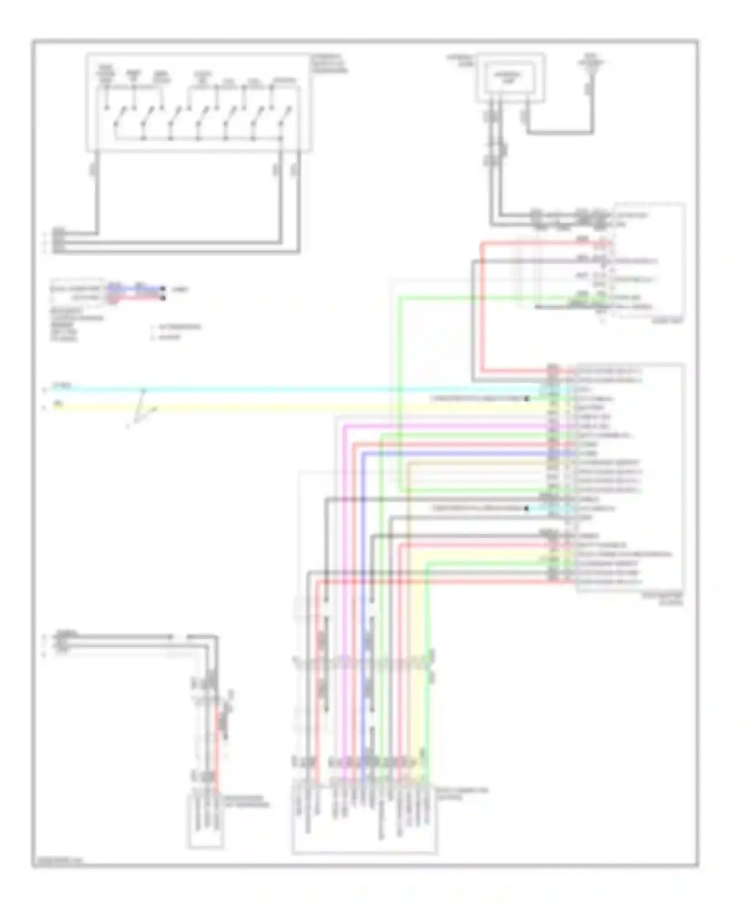 Rogue Nissan I facelift (2010-2013): Radio circuit, base without navigation (3 of 3)
