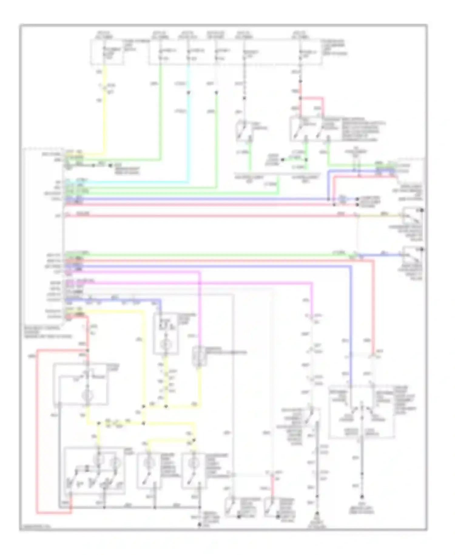 Wiring diagram 13 8 7 1 dr sw rr key cyl lock key cyl unlock key ring out for Nissan Rogue I facelift (2010-2013) (1 of 1)
