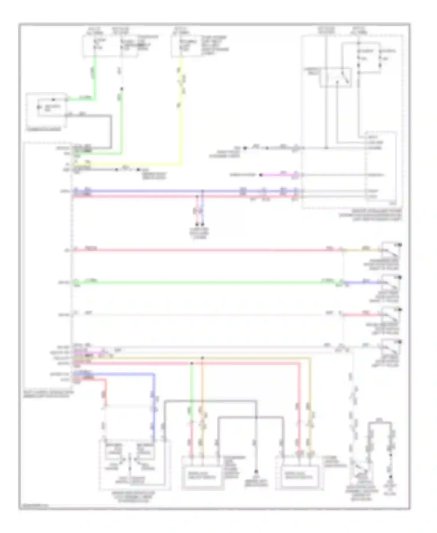 Wiring diagram 7 8 key cyl unlock sw key cyl lock sw for Nissan Rogue I facelift (2010-2013) (1 of 1)