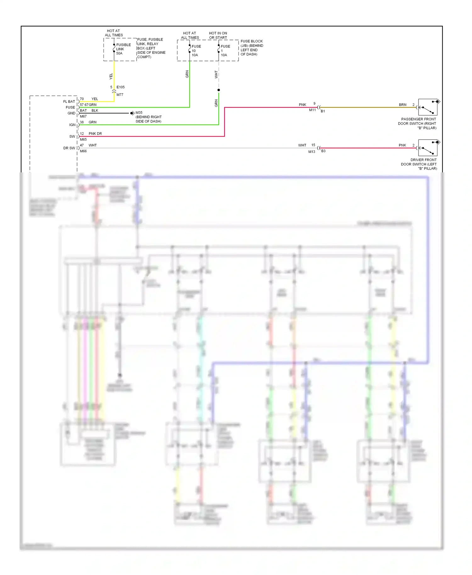 Wiring diagram blu for Nissan Rogue I facelift (2010-2013) (44 of 68)