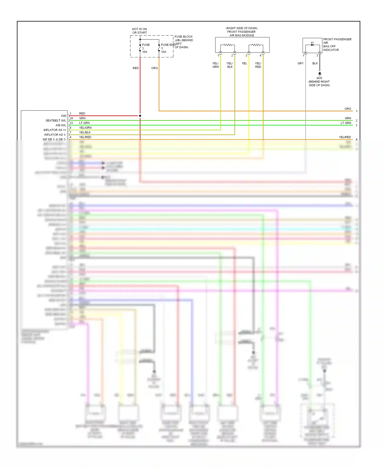 Wiring diagram blu for Nissan Rogue I facelift (2010-2013) (60 of 68)
