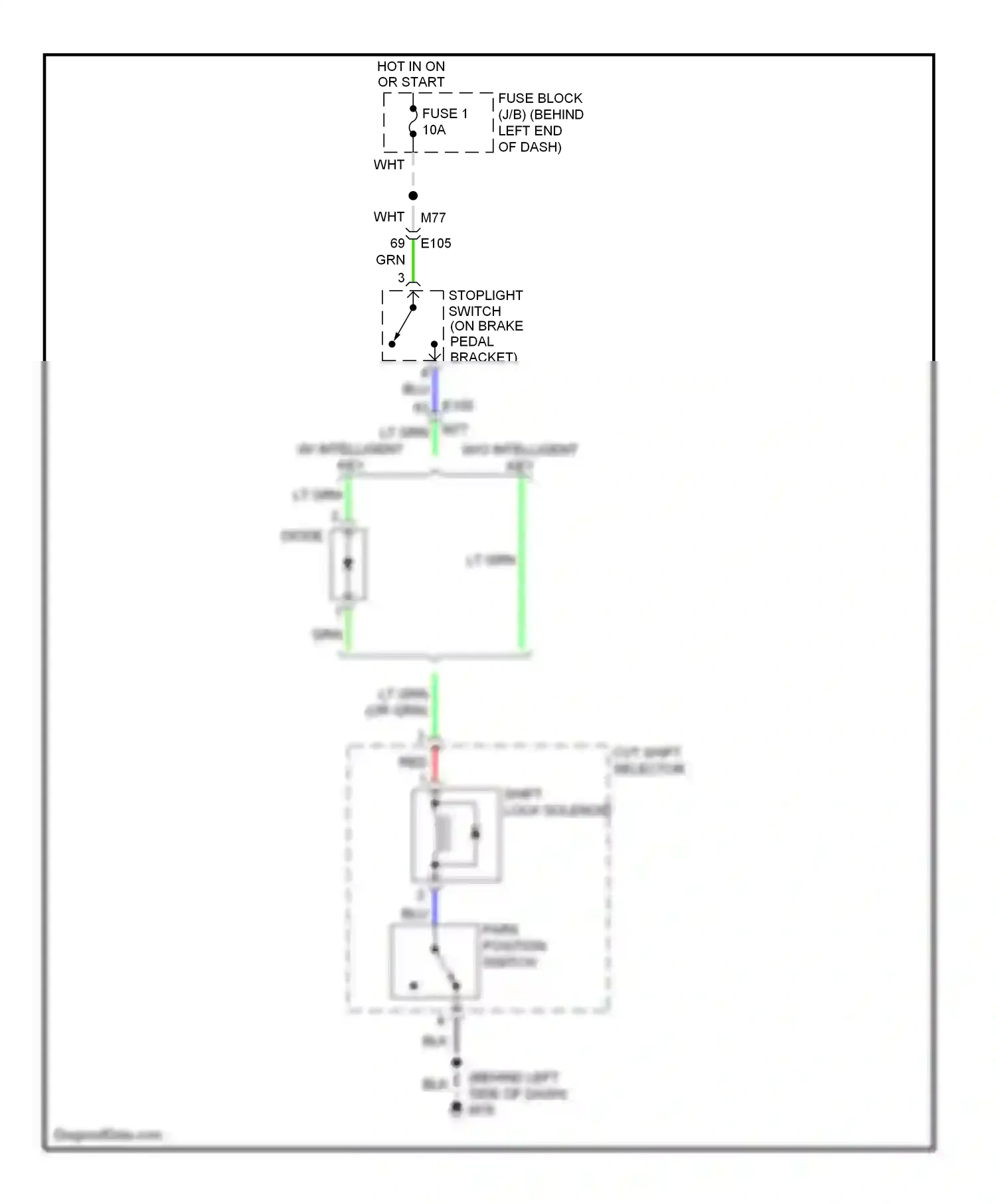 Wiring diagram blu for Nissan Rogue I facelift (2010-2013) (58 of 68)