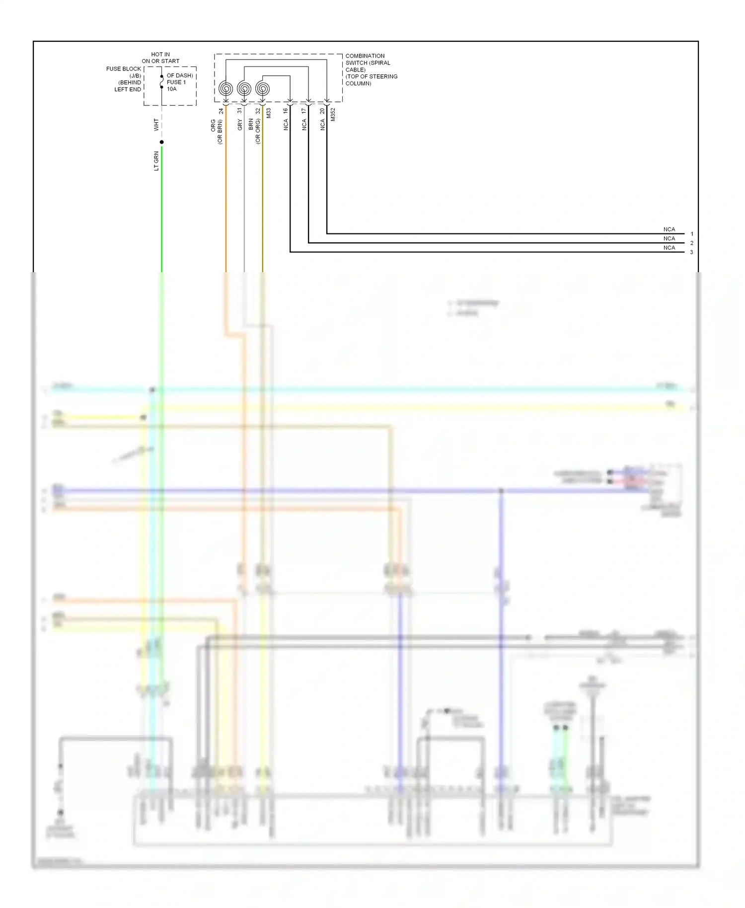 Wiring diagram blu for Nissan Rogue I facelift (2010-2013) (53 of 68)