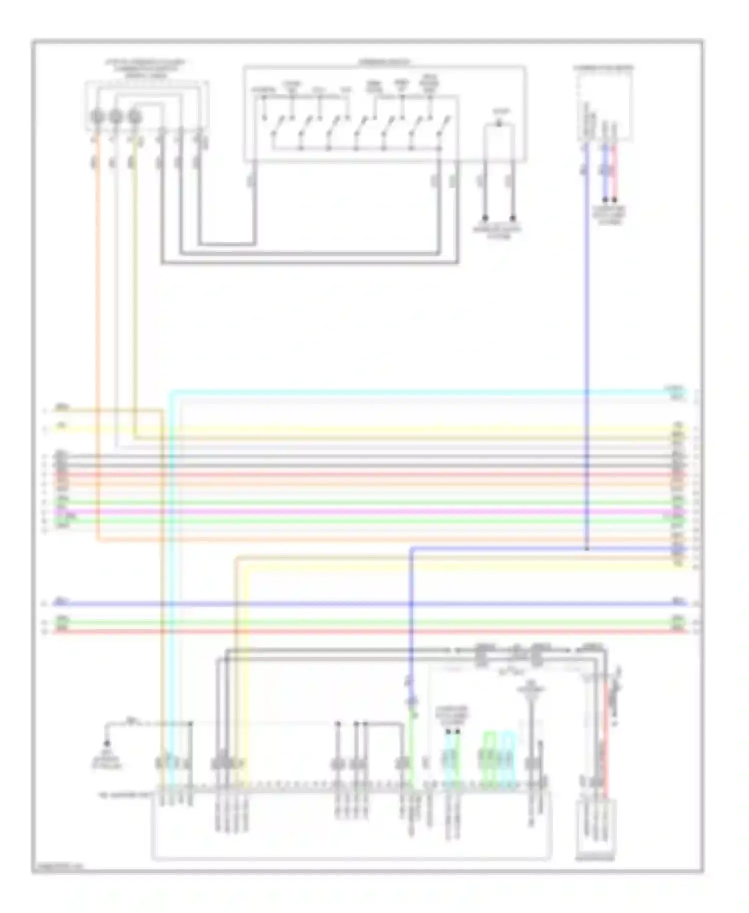 Wiring diagram combination meter for Nissan Rogue I facelift (2010-2013) (15 of 28)