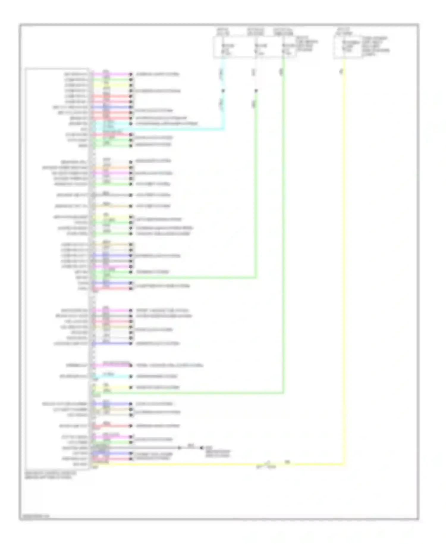 Wiring diagram computer data lines system for Nissan Rogue I facelift (2010-2013) (4 of 44)