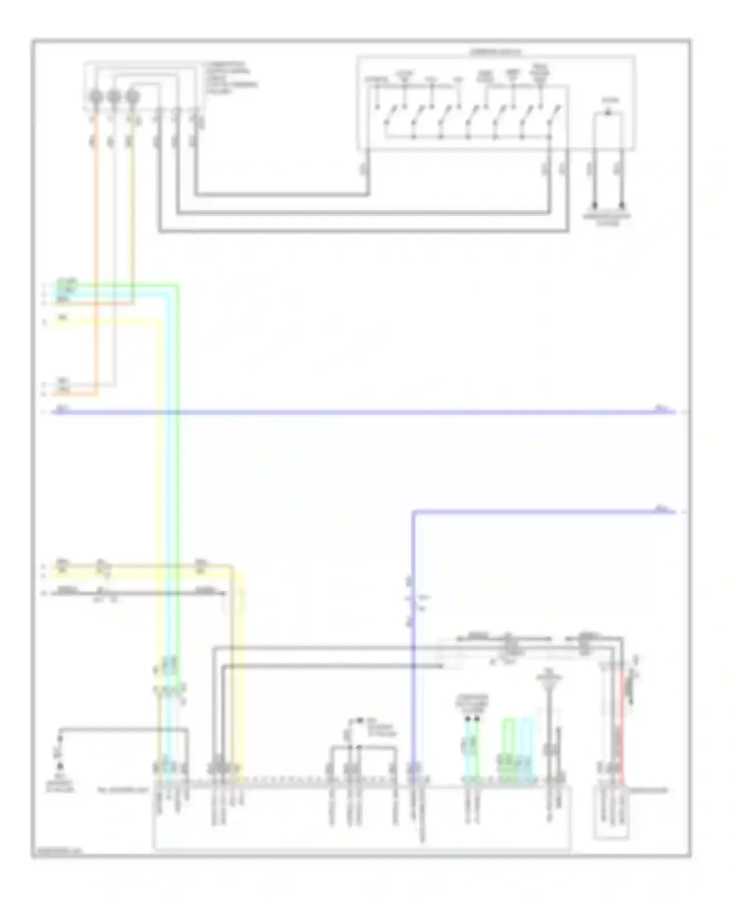 Wiring diagram control sig for Nissan Rogue I facelift (2010-2013) (1 of 3)