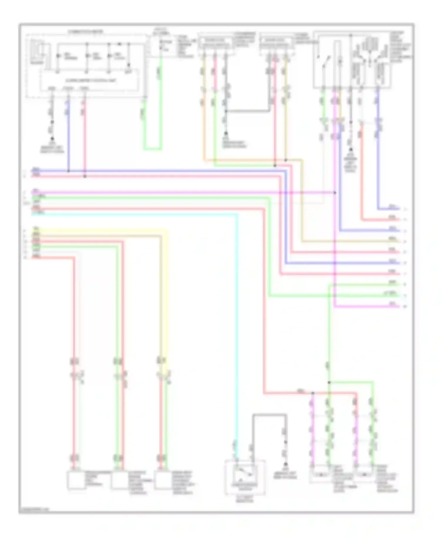 Wiring diagram cvt shift selector for Nissan Rogue I facelift (2010-2013) (3 of 4)